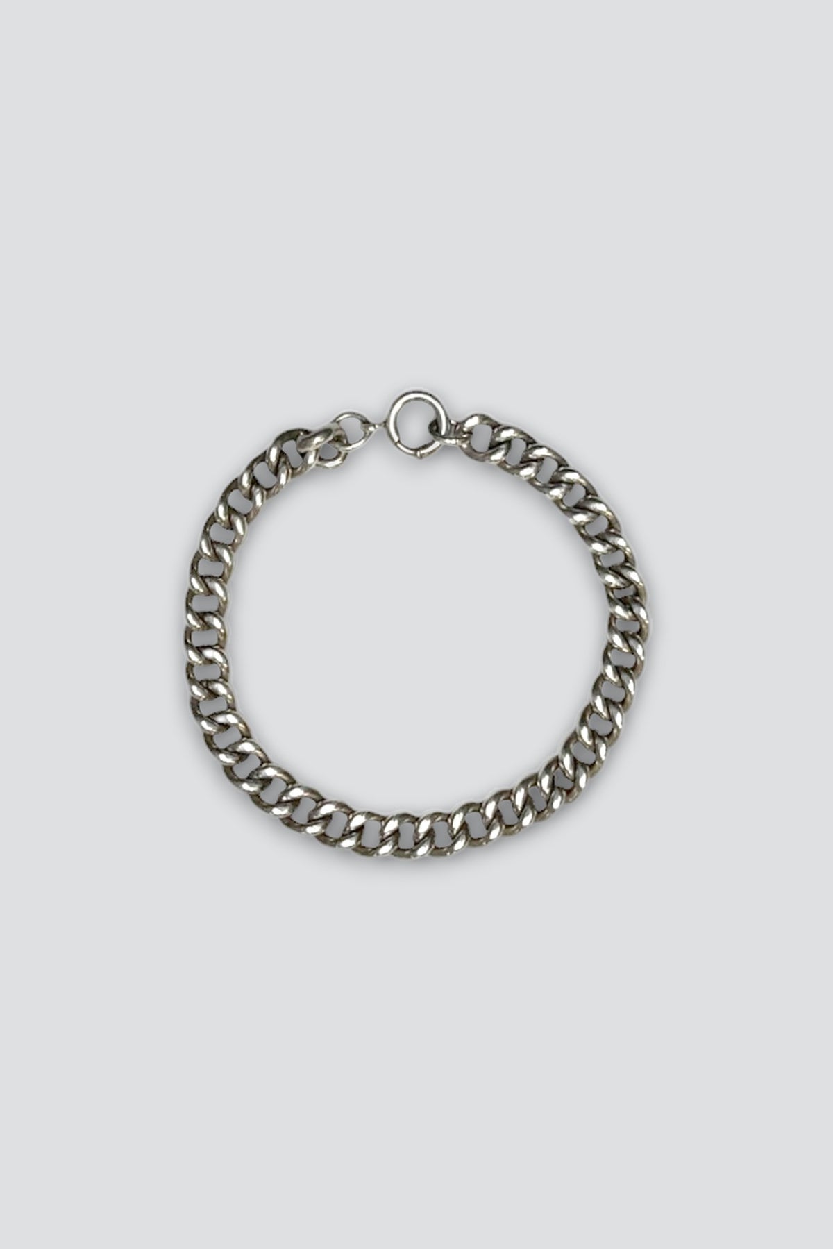 Sterling Silver Big Curb Chain Bracelet