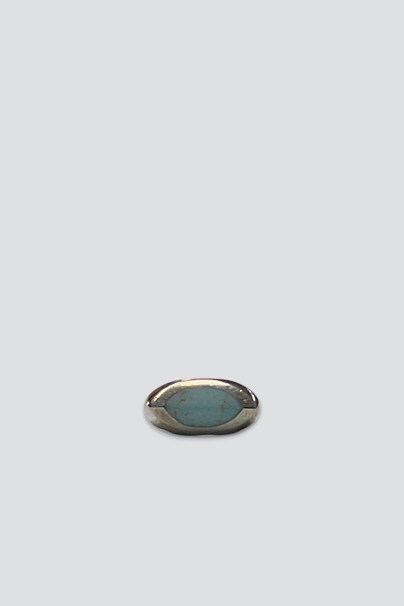 Sterling Silver Turquoise Pointed Oval Ring