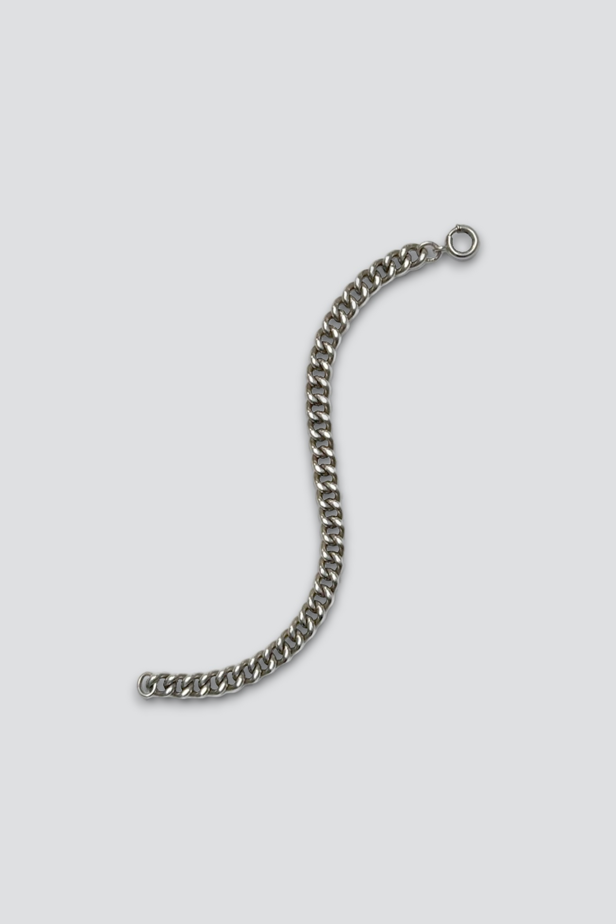 Sterling Silver Big Curb Chain Bracelet