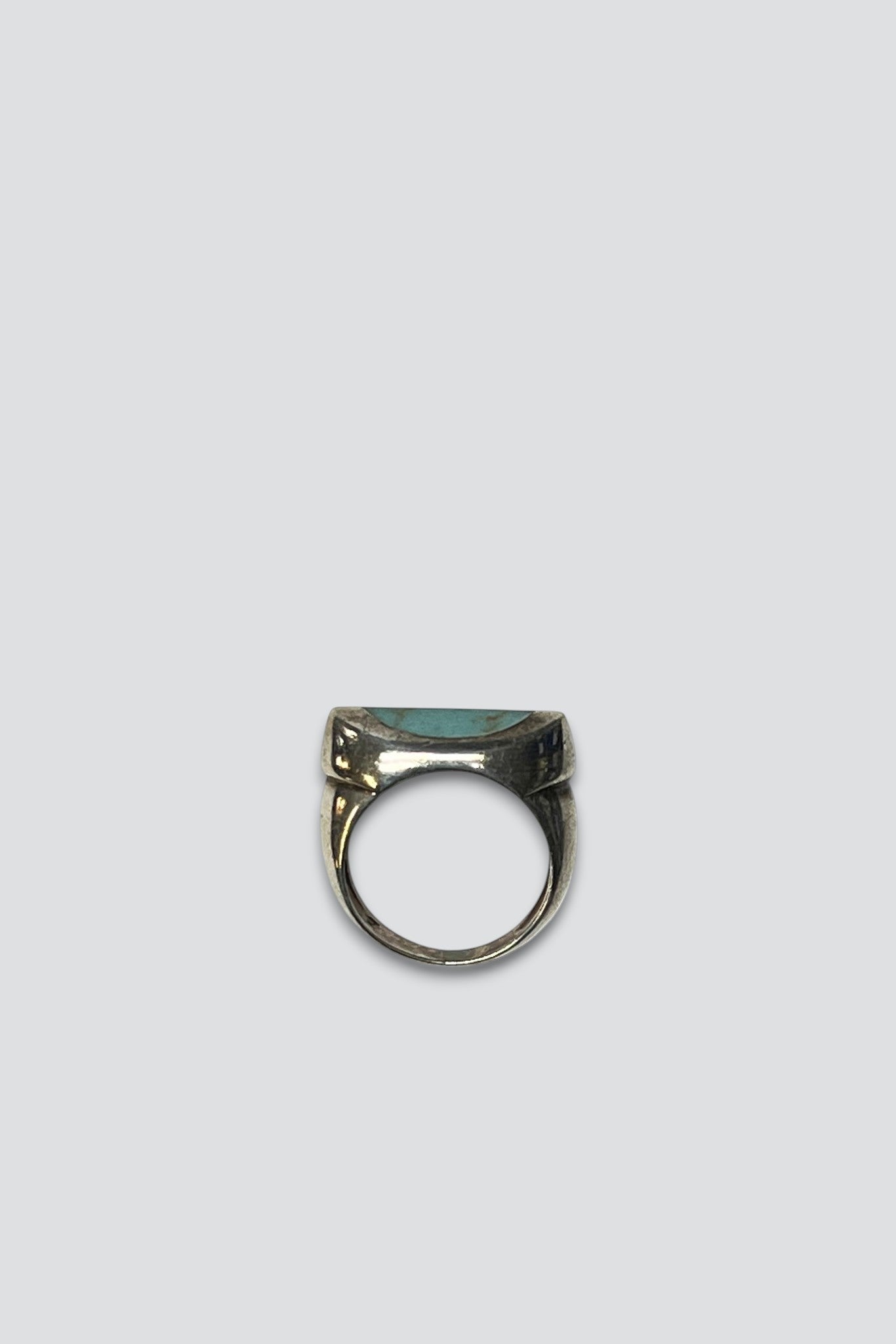 Sterling Silver Turquoise Pointed Oval Ring