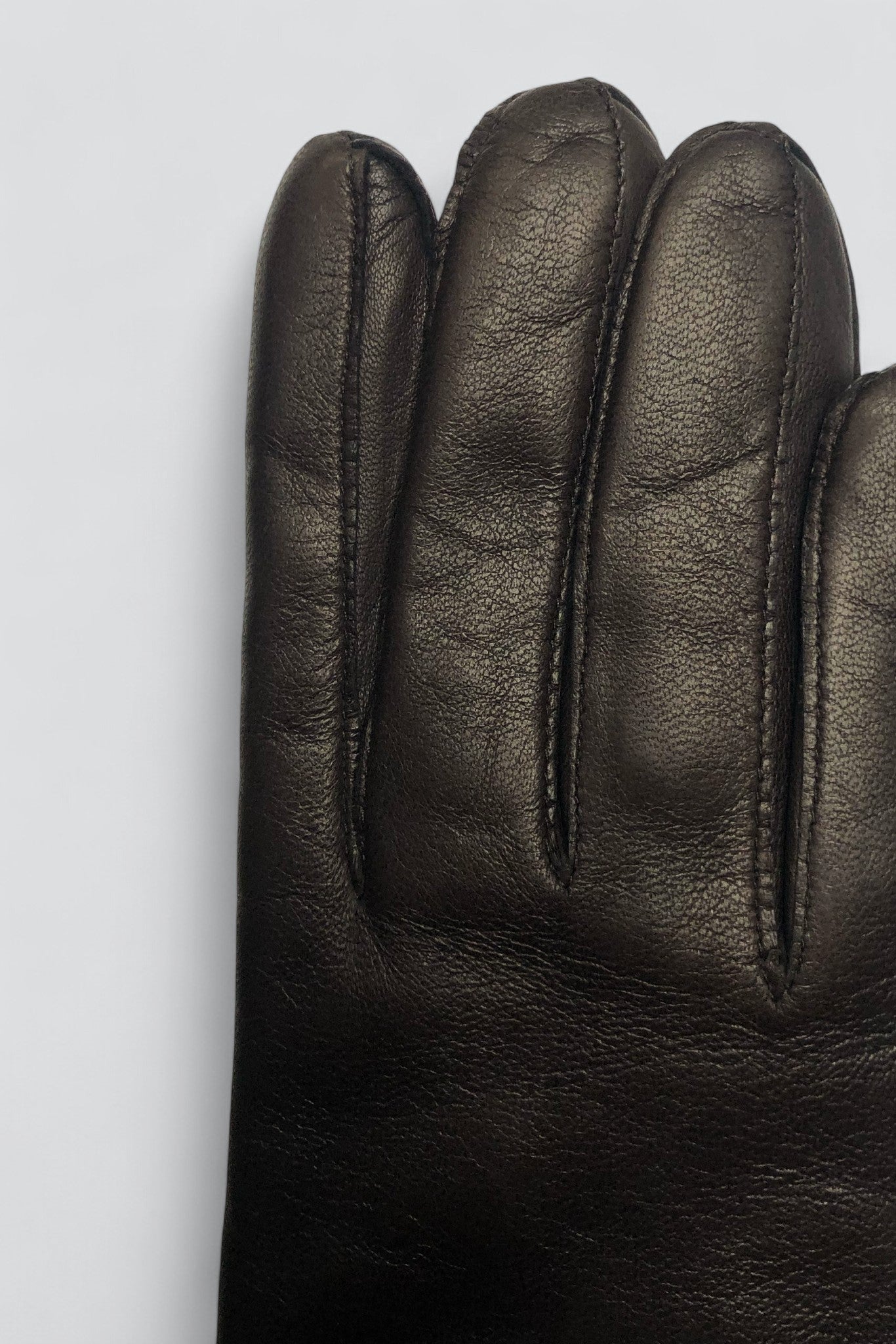 Brown Leather 142T Touchscreen Gloves