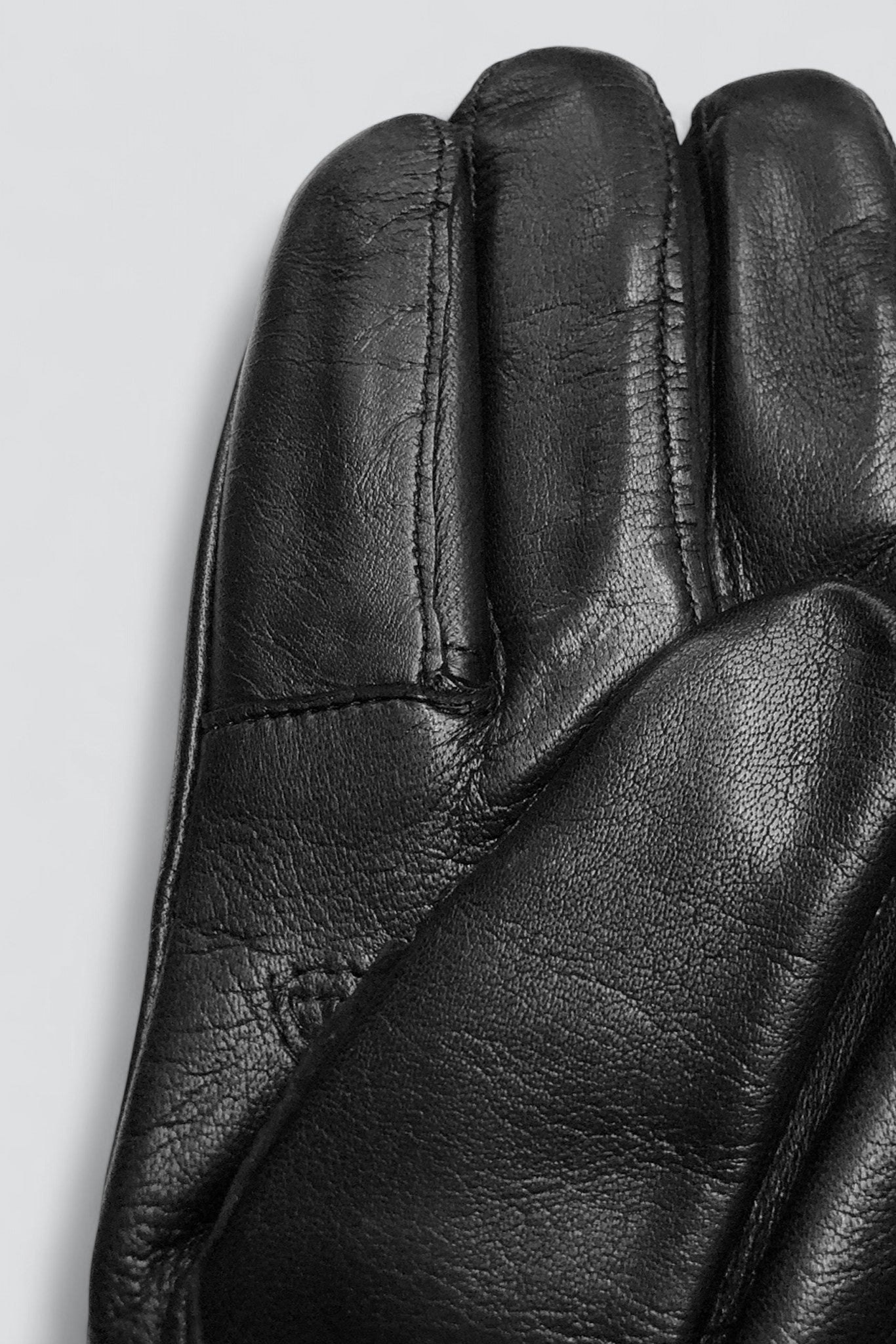 Black Leather 142T Touchscreen Gloves