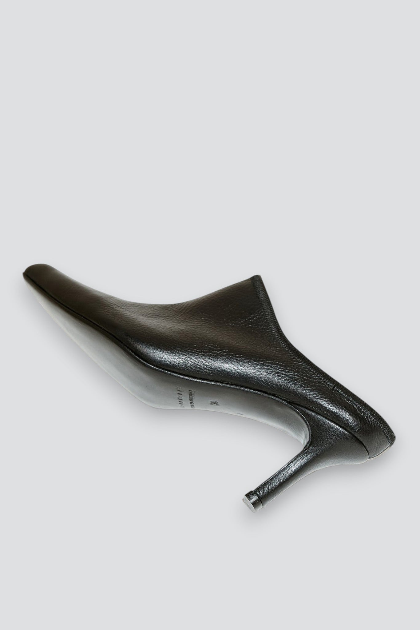 Black Pique Mule