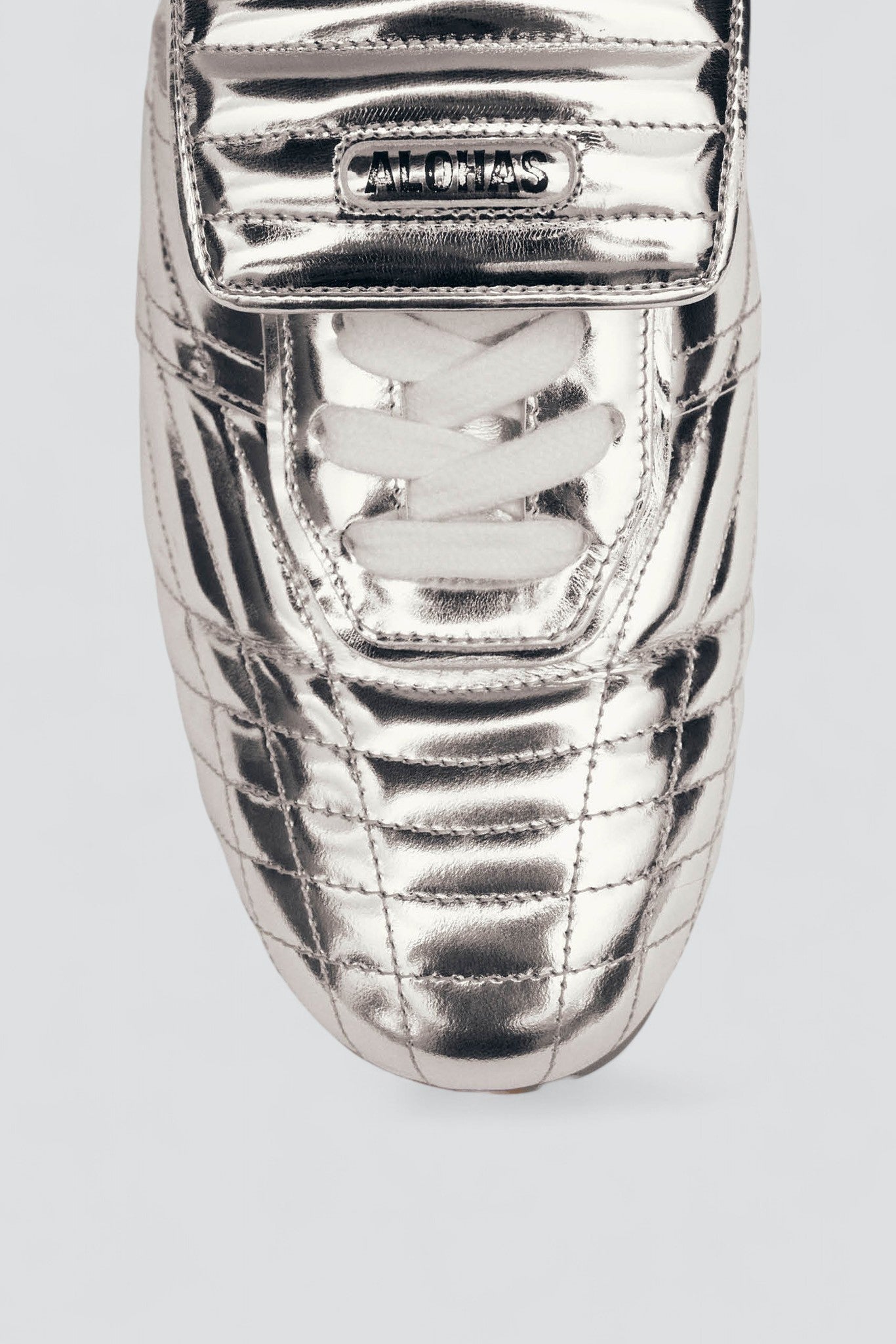 Silver Tb.99 Leather Sneakers