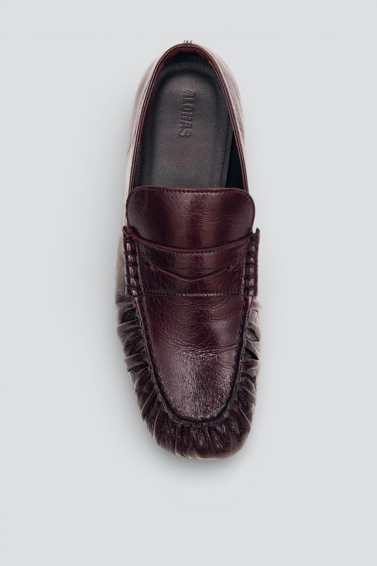 Rift Burgundy Aven Leather Loafers