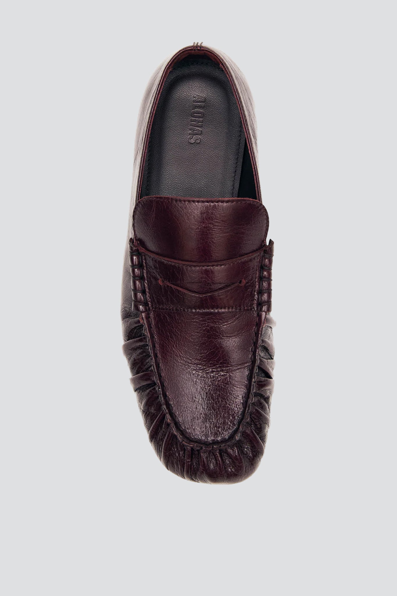 Rift Burgundy Aven Leather Loafers