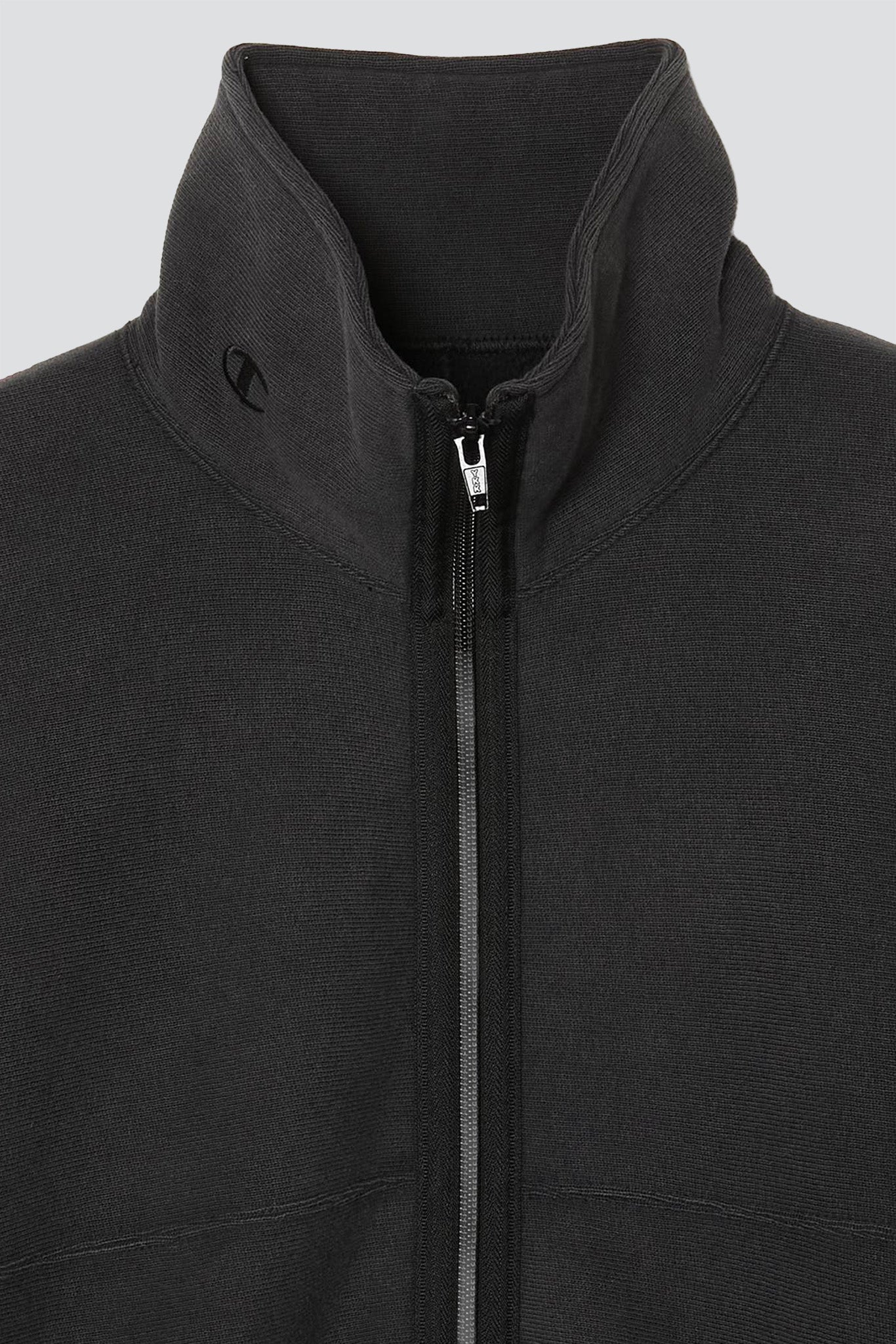 Charcoal Highneck Zip Up Sweatshirt