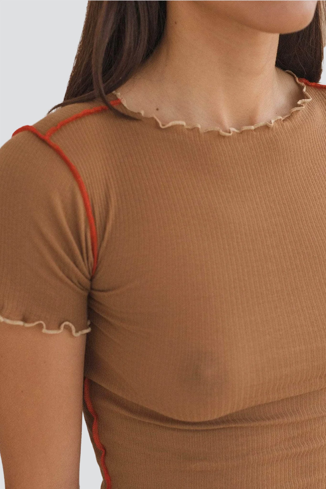 Alamillo Brown/Red Vein Tee Shirt
