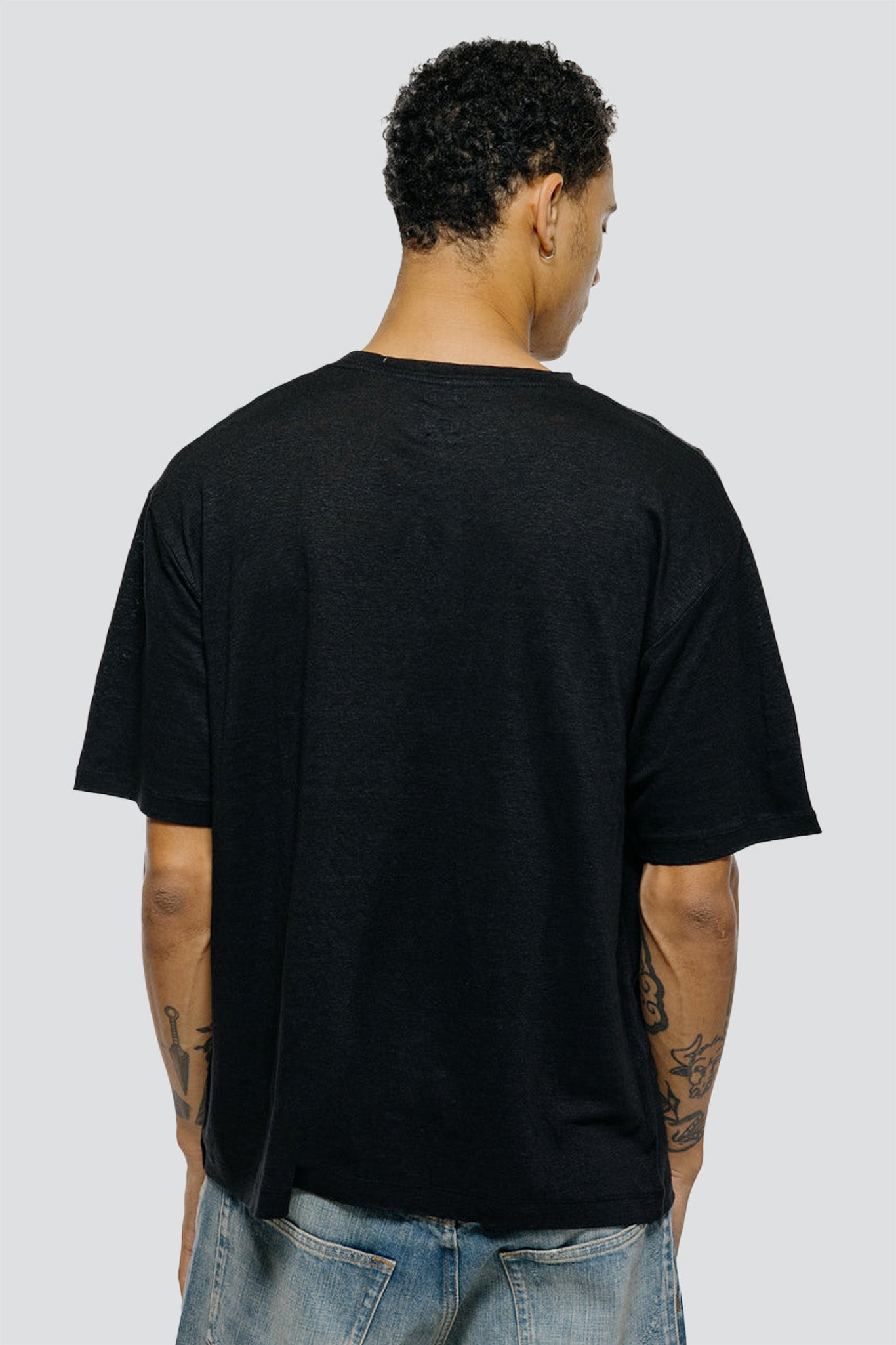 Black Normandy Linen Shirt