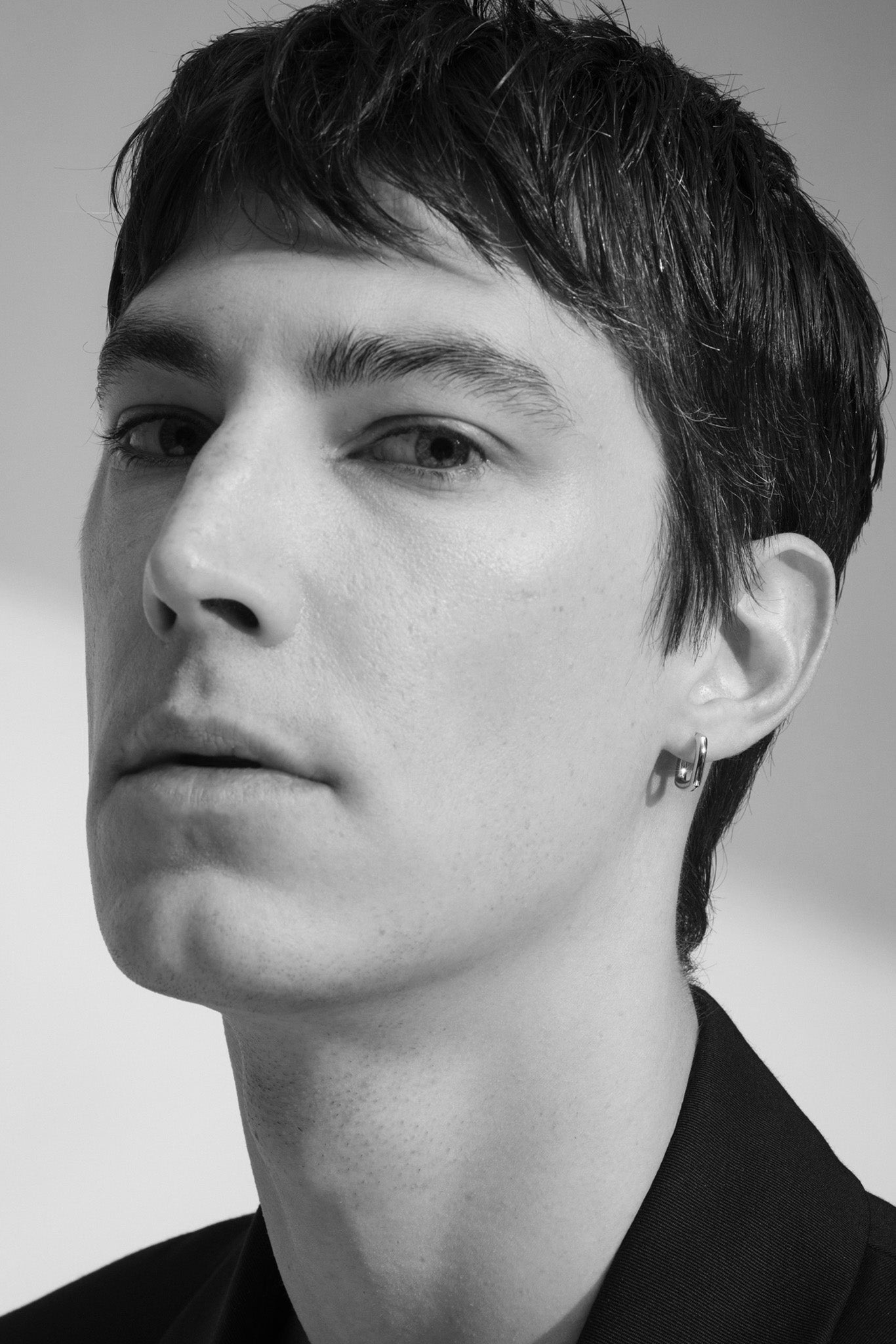 Silver Frame Hoops Small