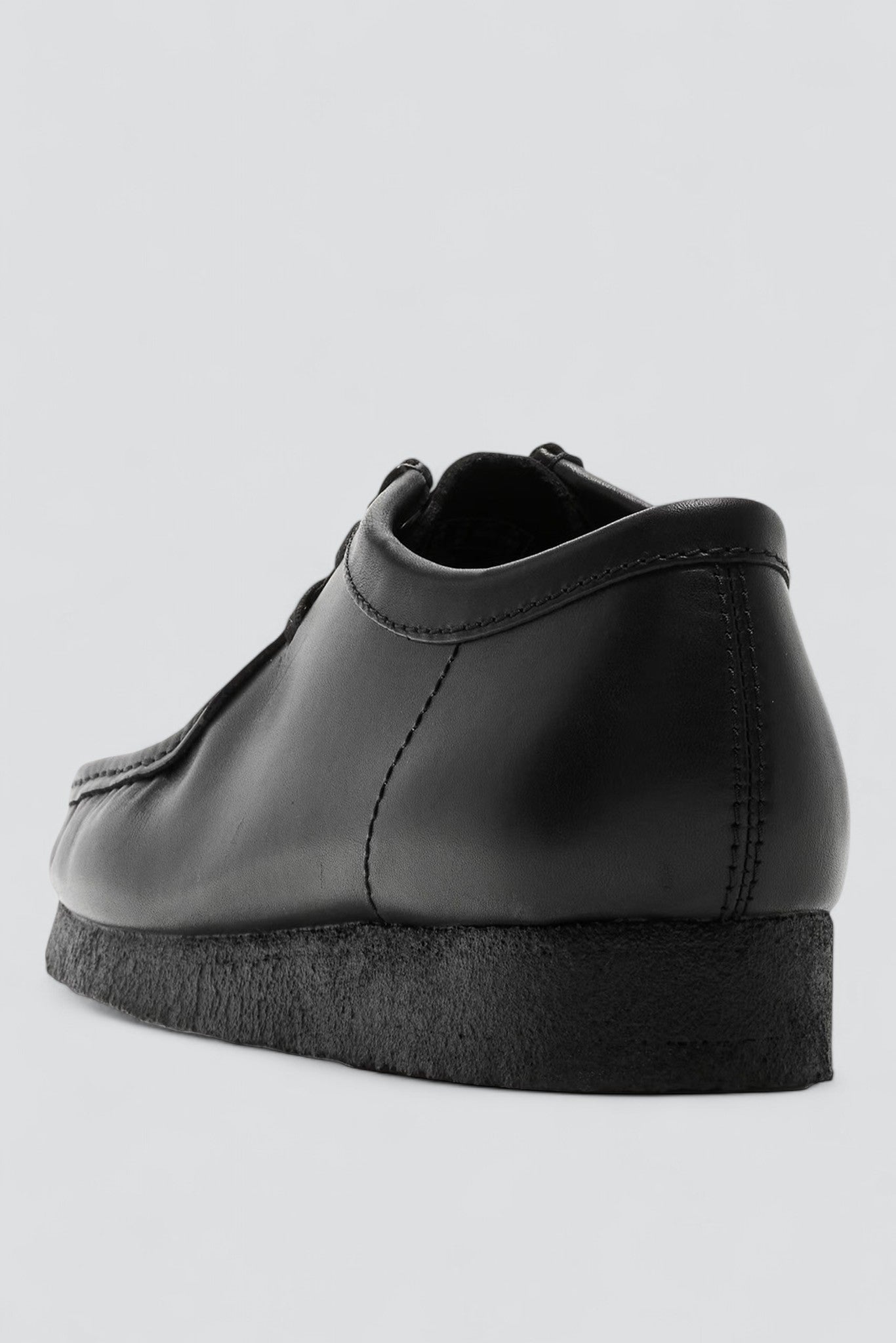 Black Leather Wallabee