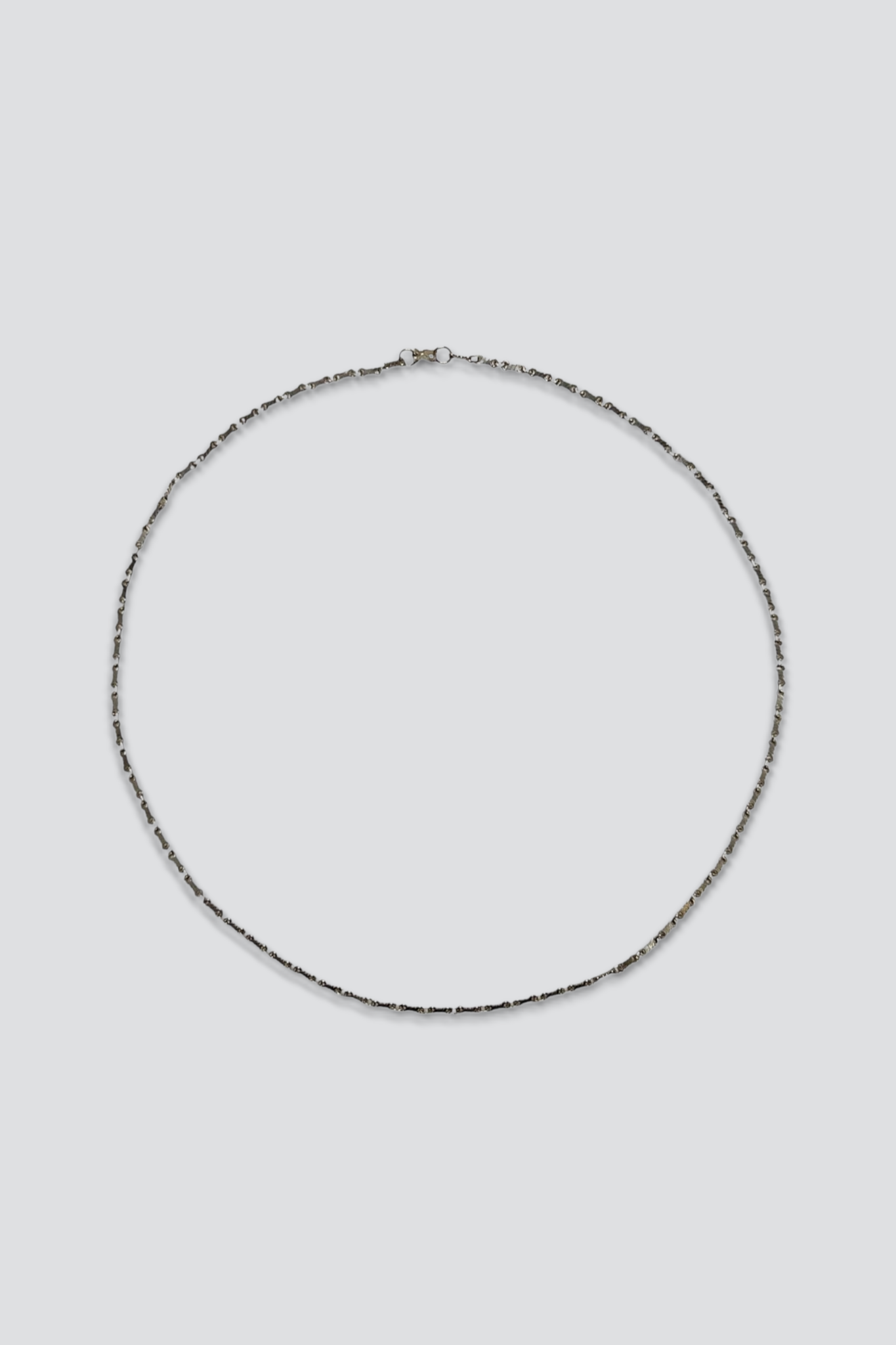 Sterling Silver Flat Twist Link Long Necklace
