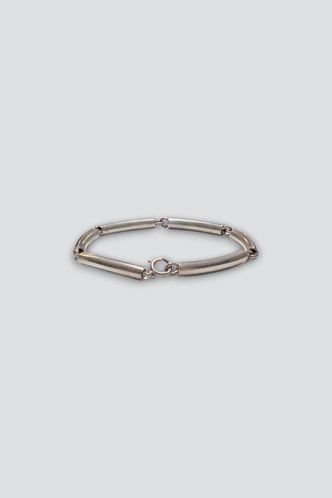 Sterling Silver Tube Link Bracelet