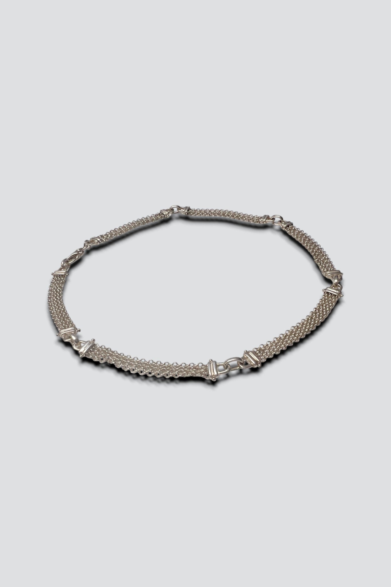 Sterling Silver Multi Strand Chain Necklace