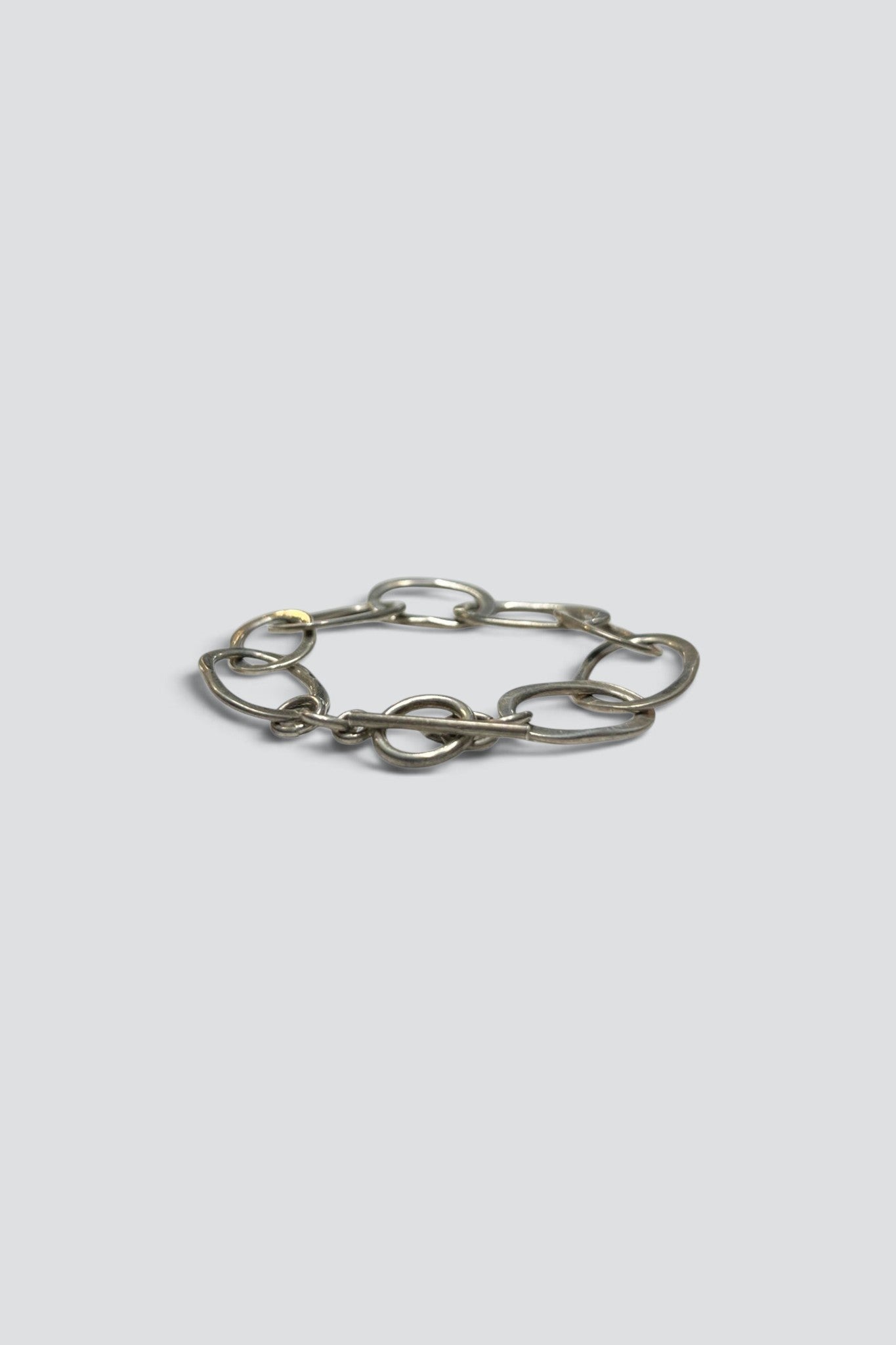 Sterling Silver Large Oval Chain Bracelet