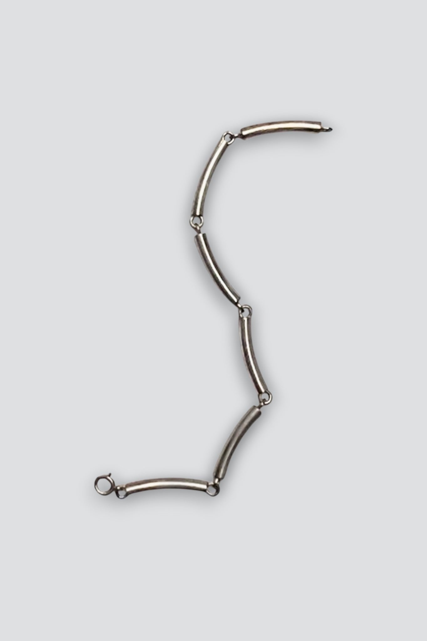 Sterling Silver Tube Link Bracelet