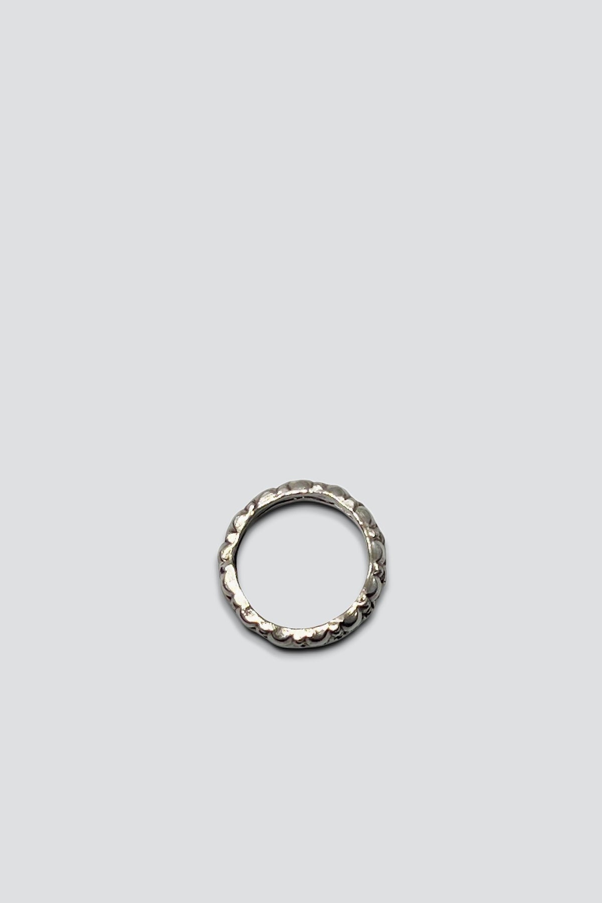 Sterling Silver Beaded Row Ring