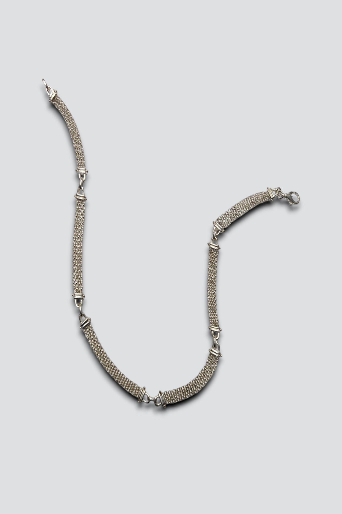 Sterling Silver Multi Strand Chain Necklace