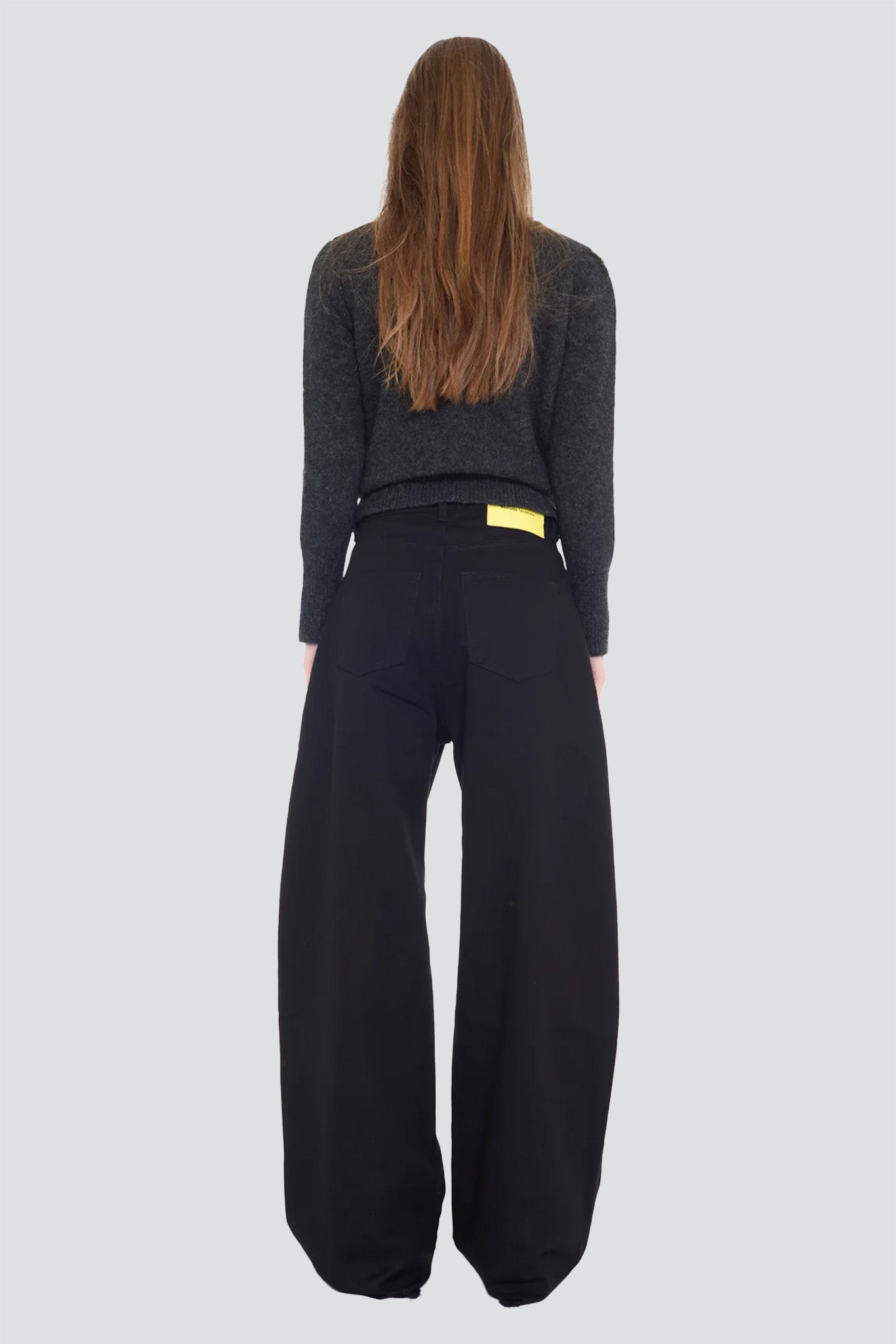 Black Drill Boyfriend Style Jeans