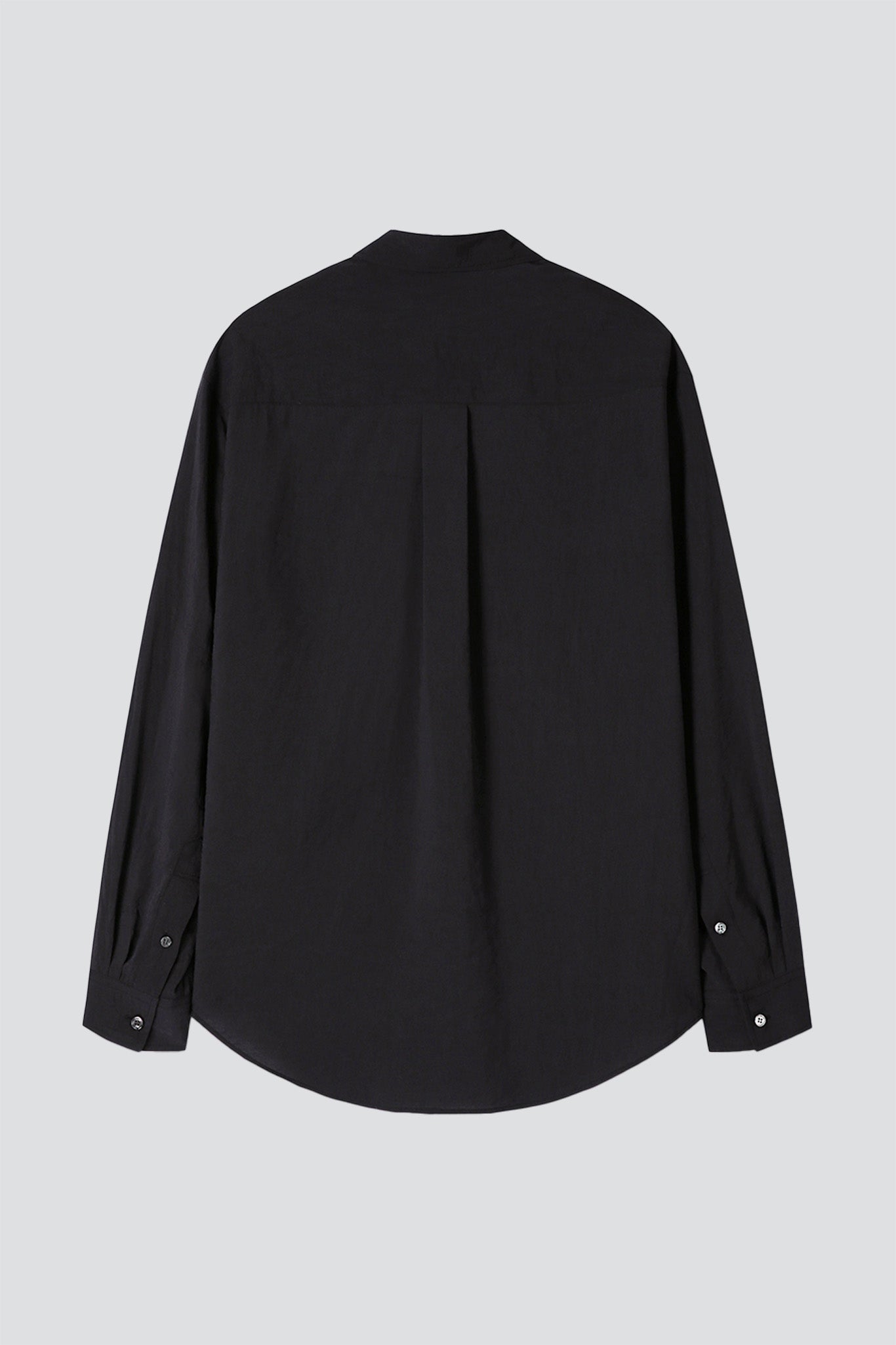 Black Silk Crepe Shirt