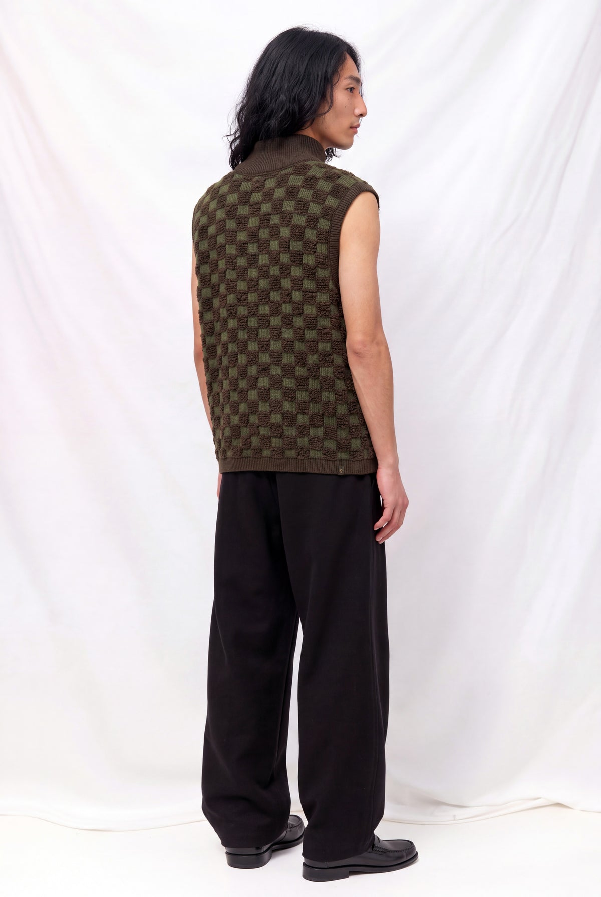Earth Checkered Chessmess Vest