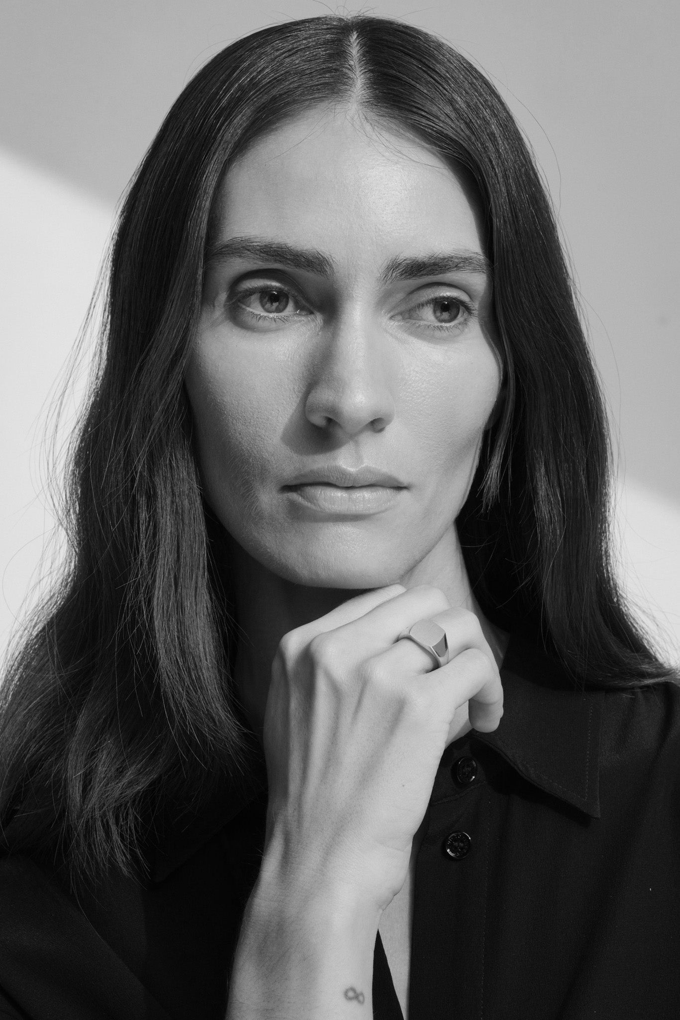 Silver Kay Ring Satin