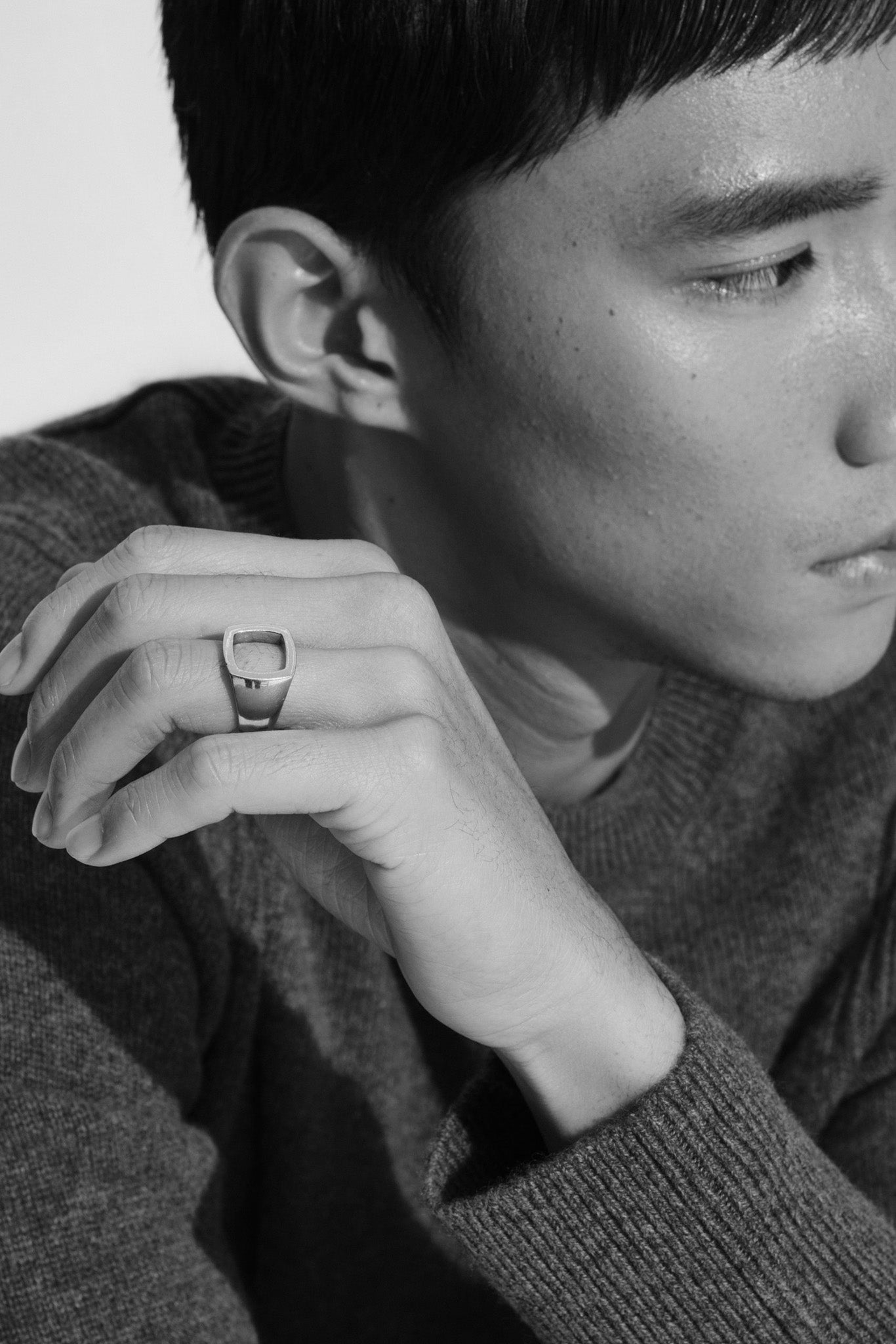 Silver Cushion Open Ring