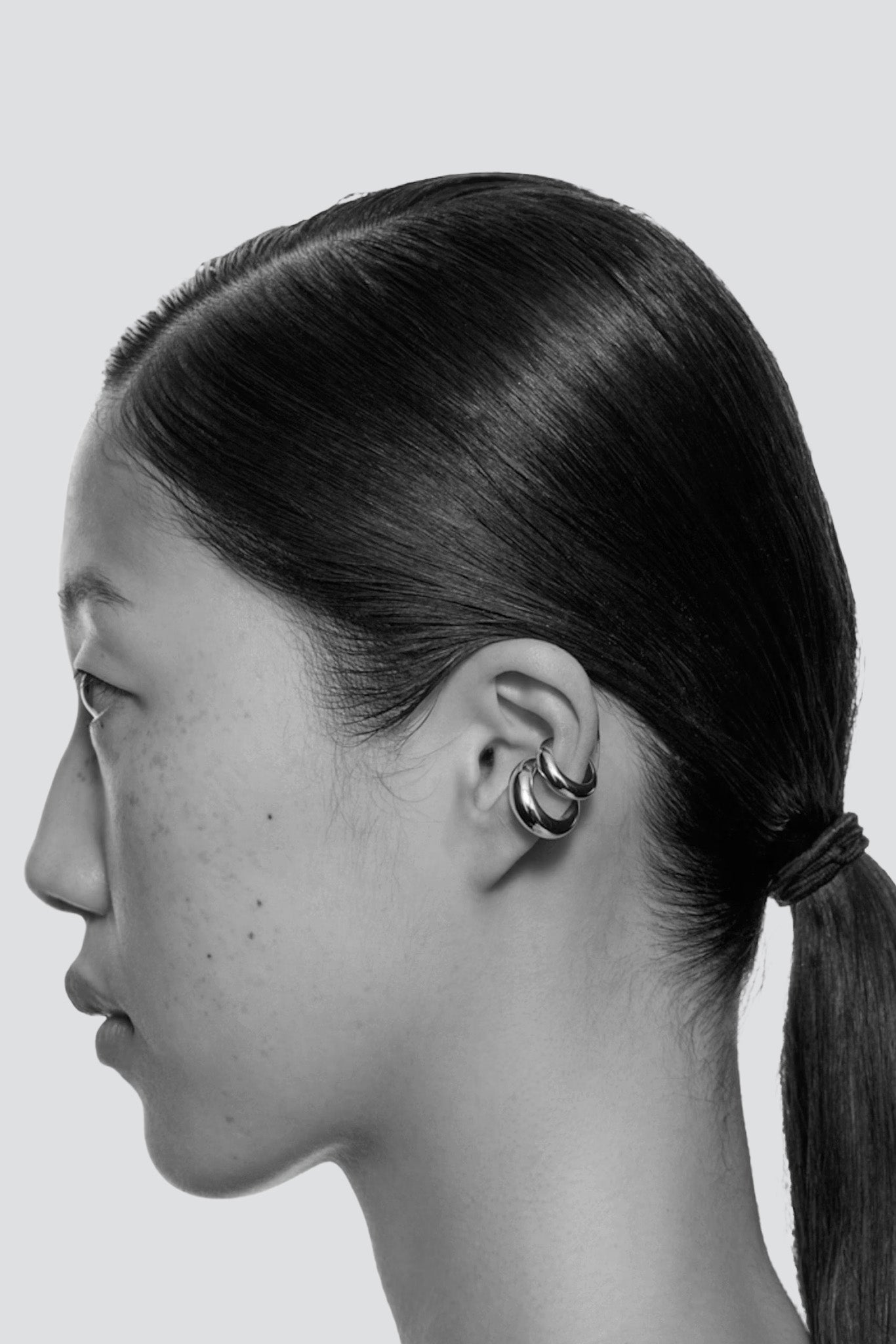 Silver Omotesando Ear Cuff