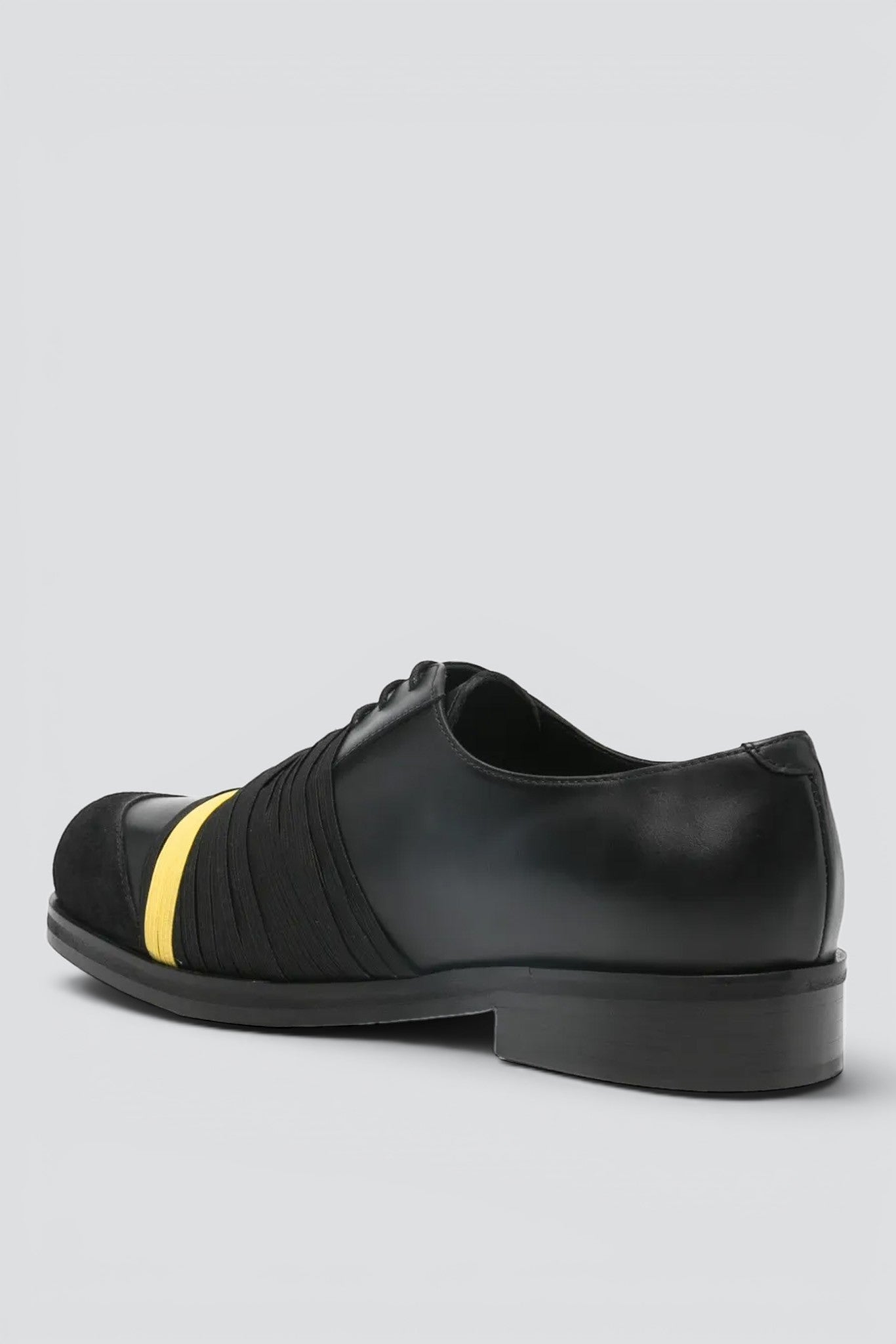 Black/Yellow Polido Elastic Biker Derby