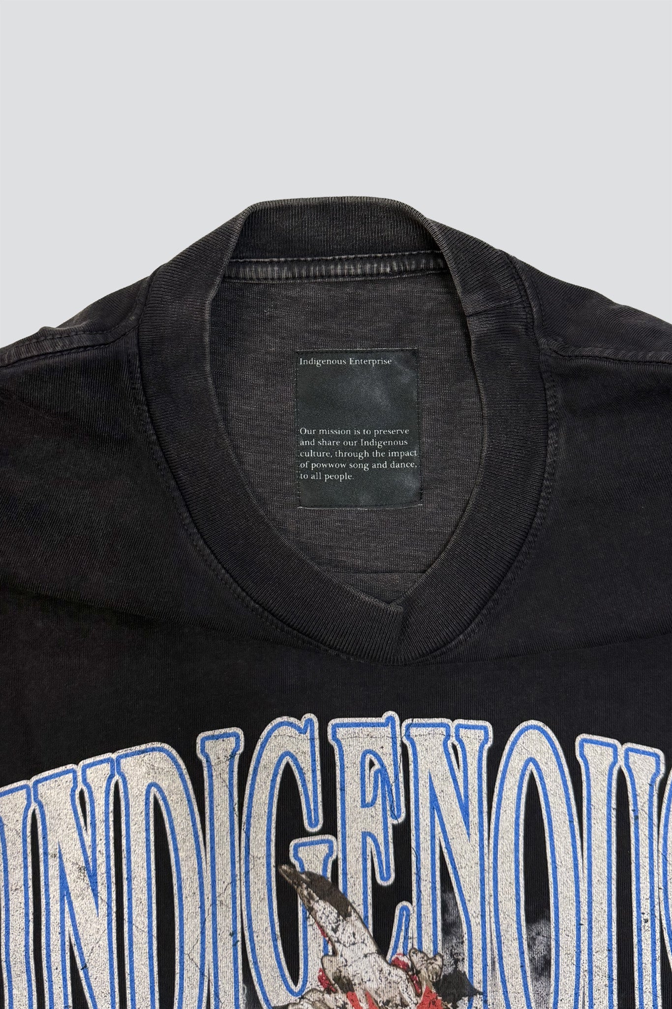 Washed Black Indigenous T-Shirt