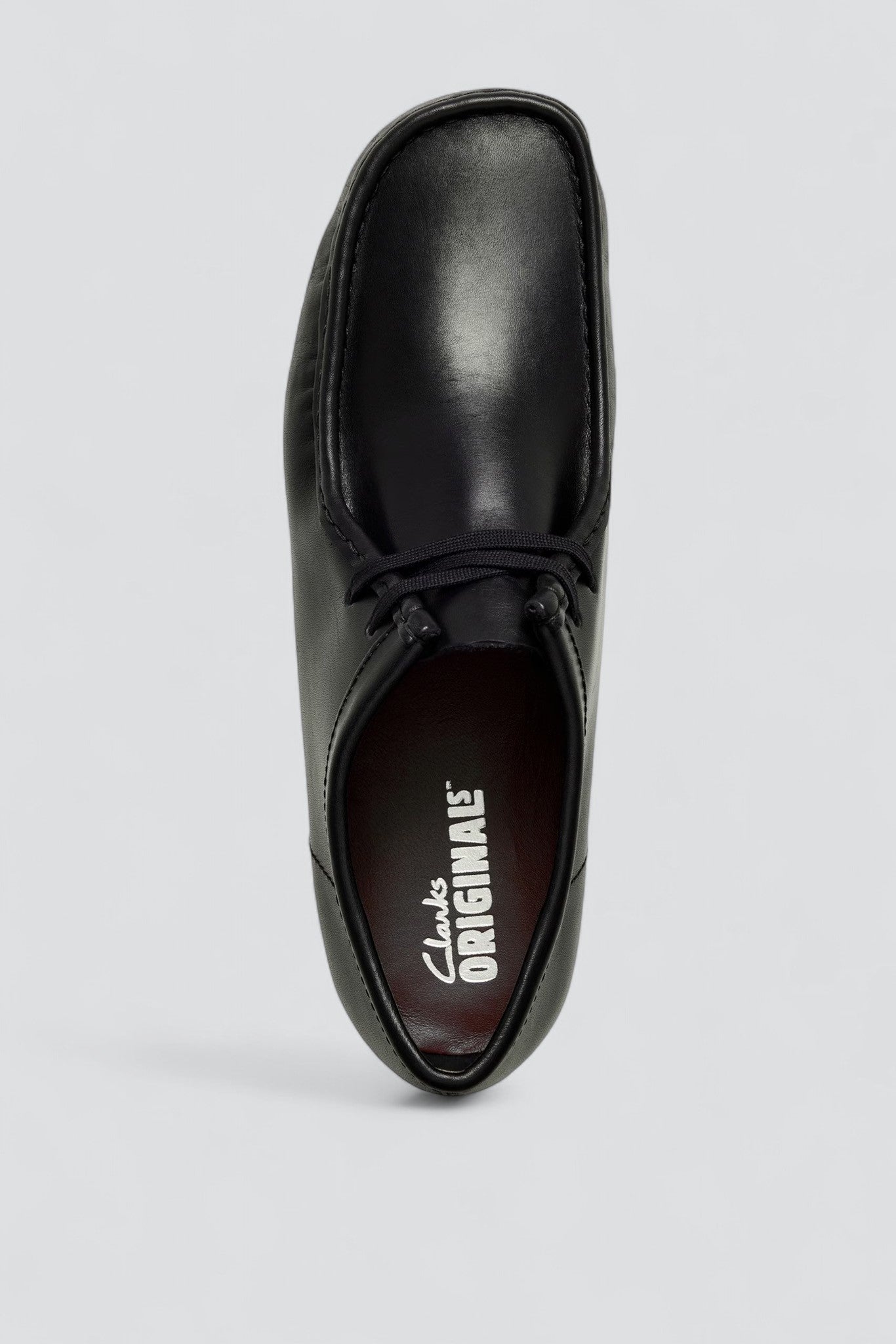 Black Leather Wallabee