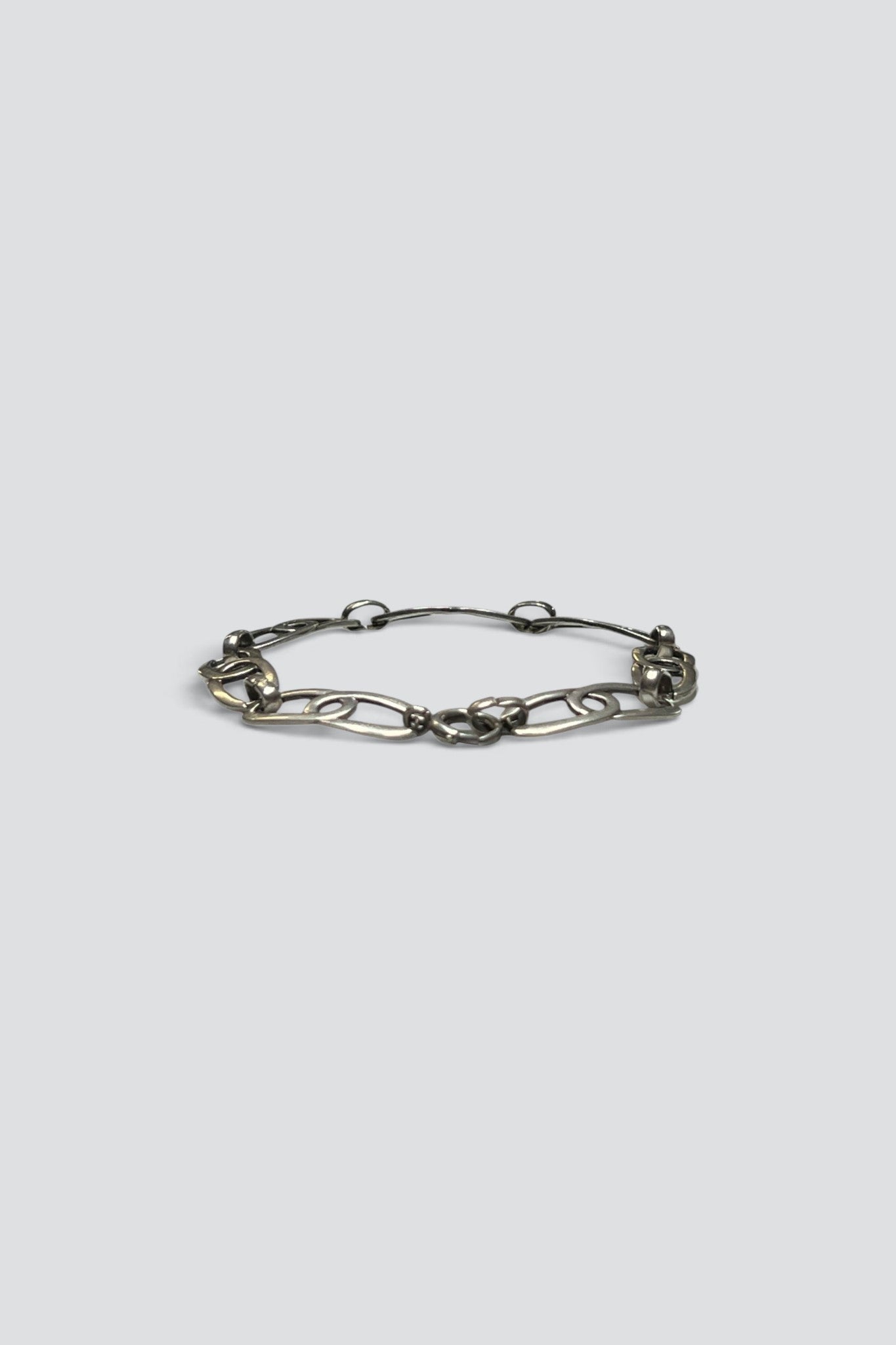 Sterling Silver Linked Oval Chain Bracelet