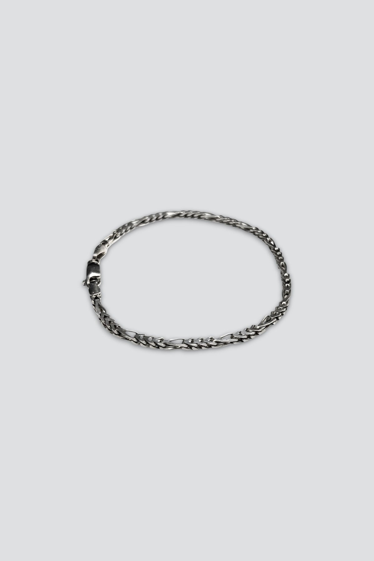Sterling Silver Figaro Link Bracelet