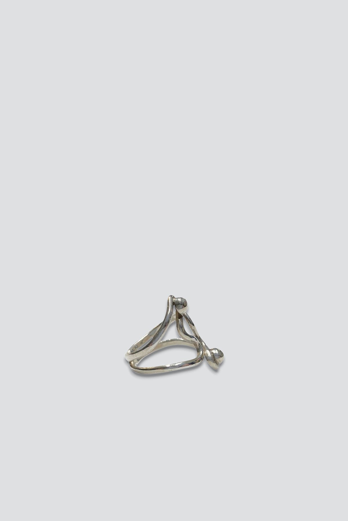 Sterling Silver Swirl Ball Ring