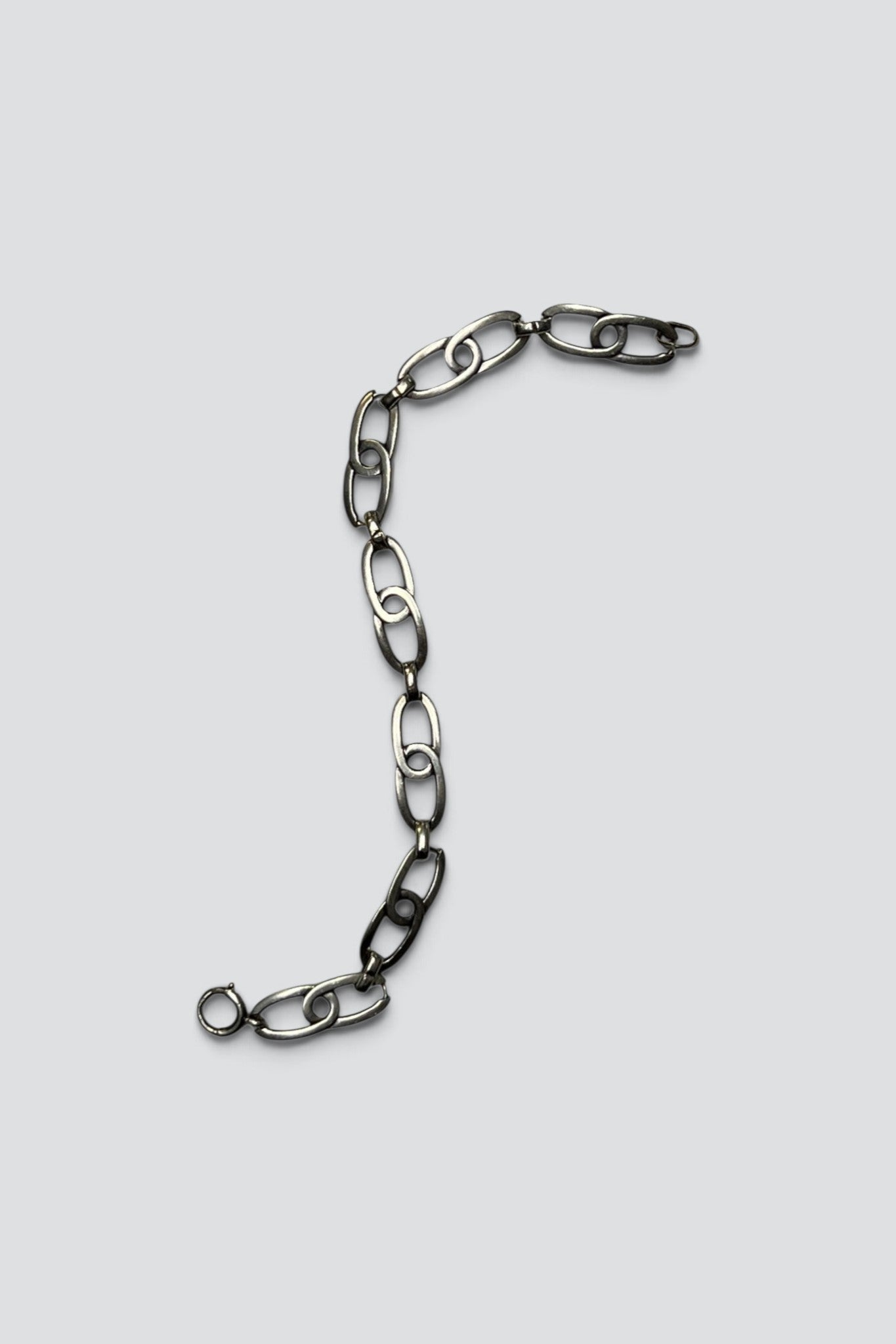 Sterling Silver Linked Oval Chain Bracelet