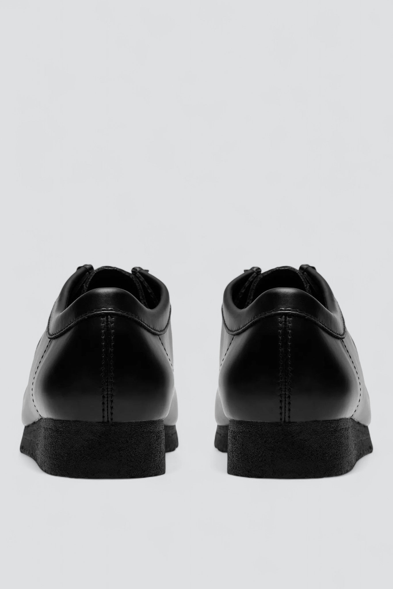 Black Leather Wallabee