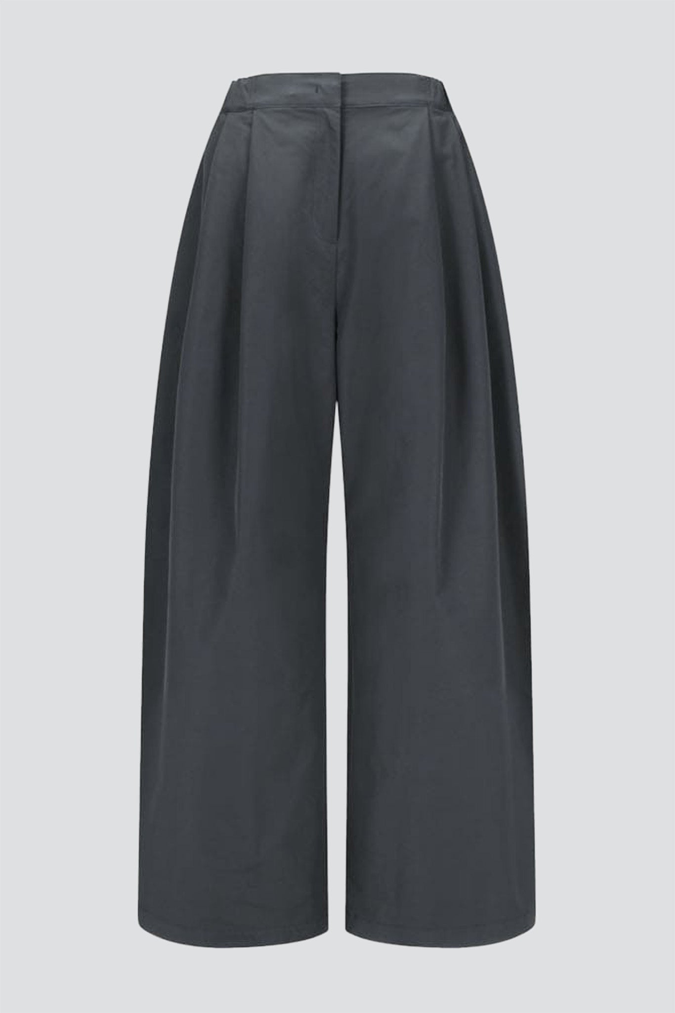 Charcoal Two Tuck Balloon Pants