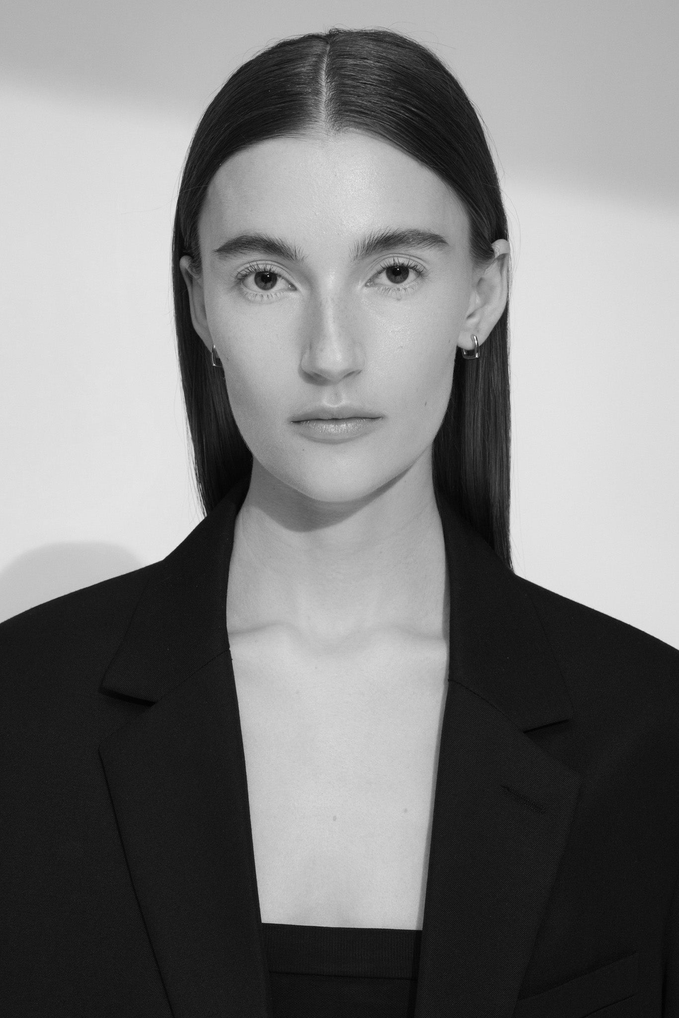 Silver Frame Hoops Small