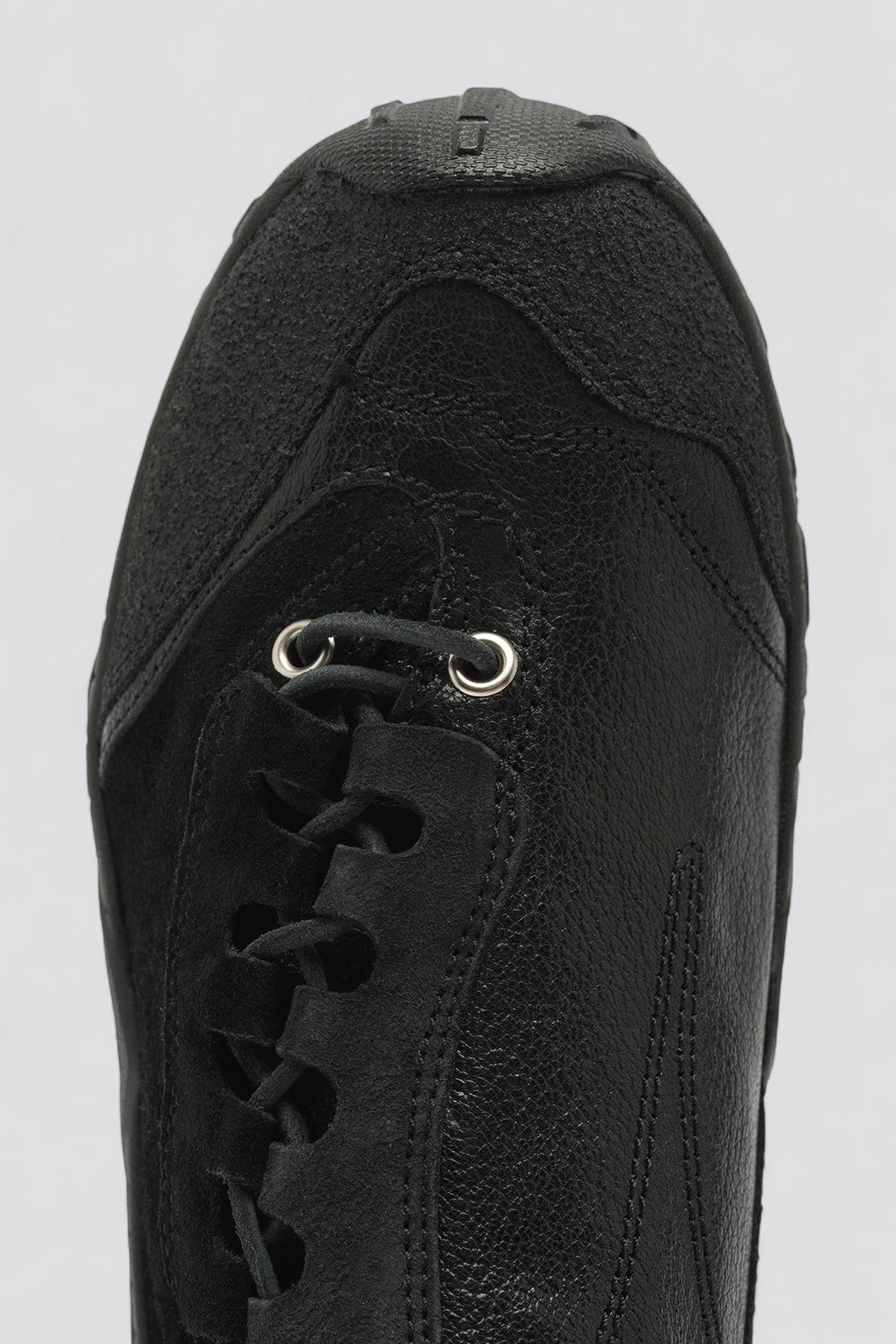 Stealth Black Leather Gabe Sneaker