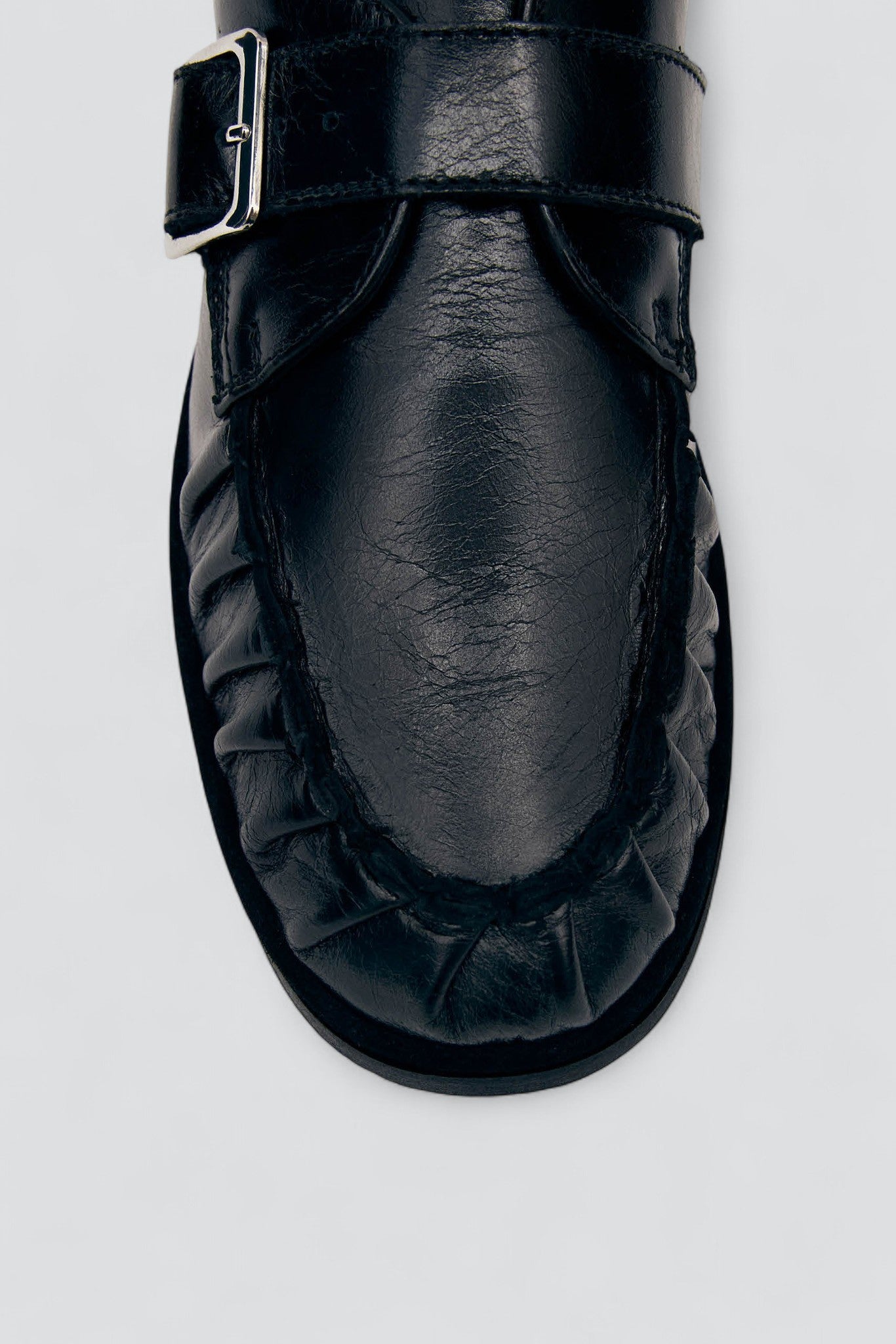 Black Brandy Leather Loafer