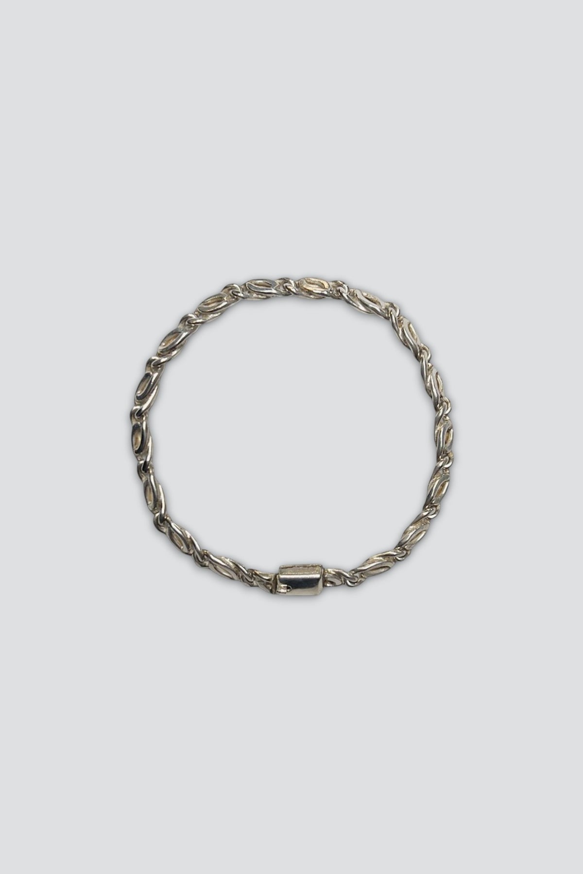 Sterling Silver Scroll Chain Bracelet