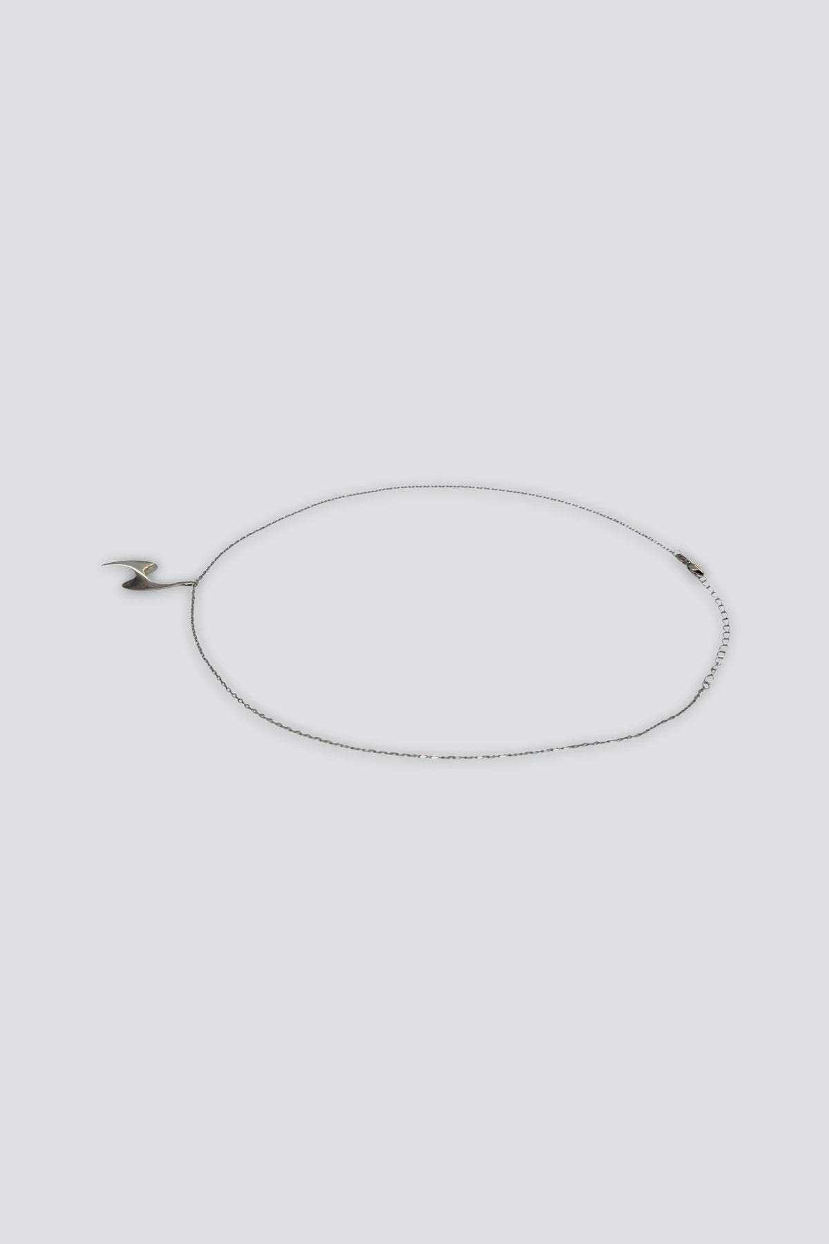 Sterling Silver Twisted Point Pendant Necklace