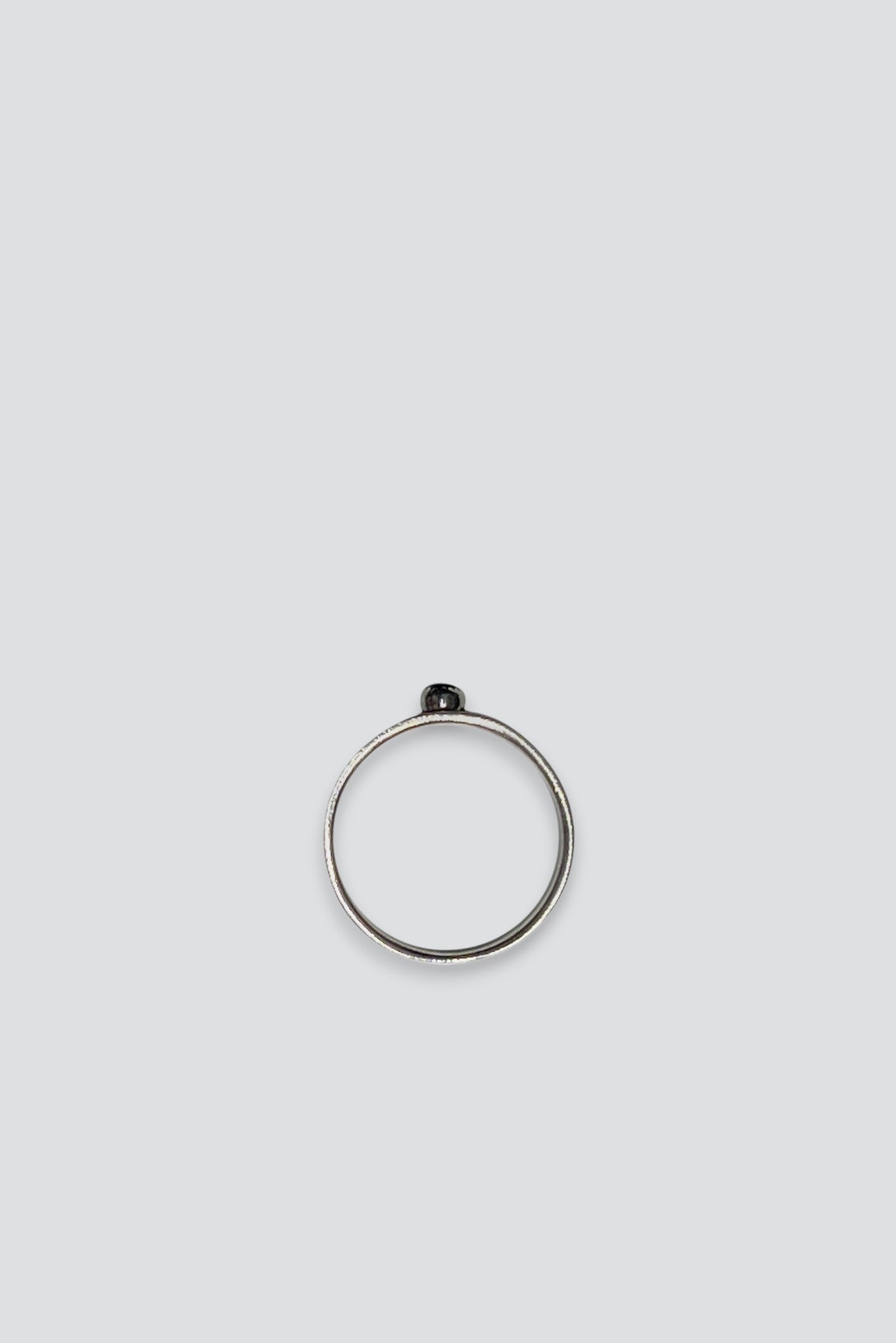 Sterling Silver Amethyst Wide Band Dot Ring