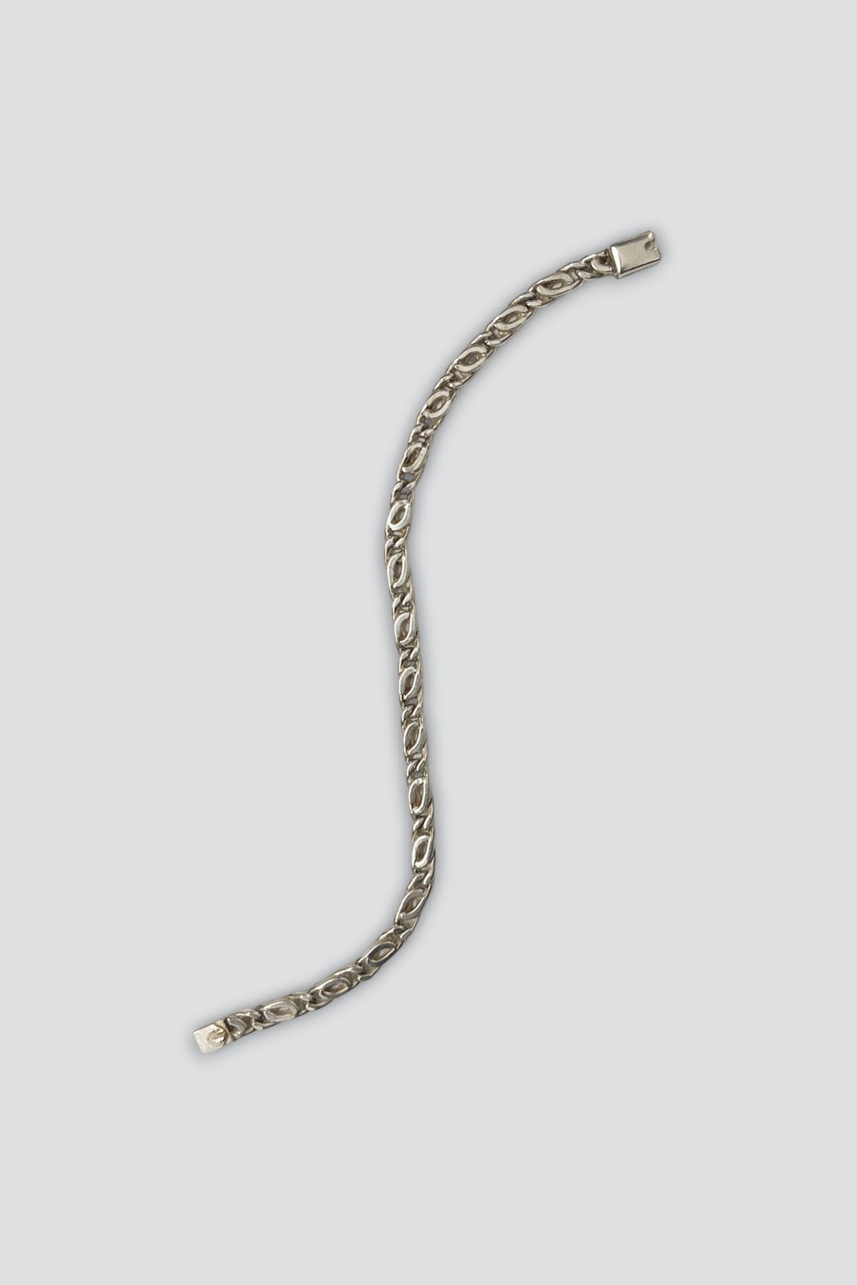 Sterling Silver Scroll Chain Bracelet