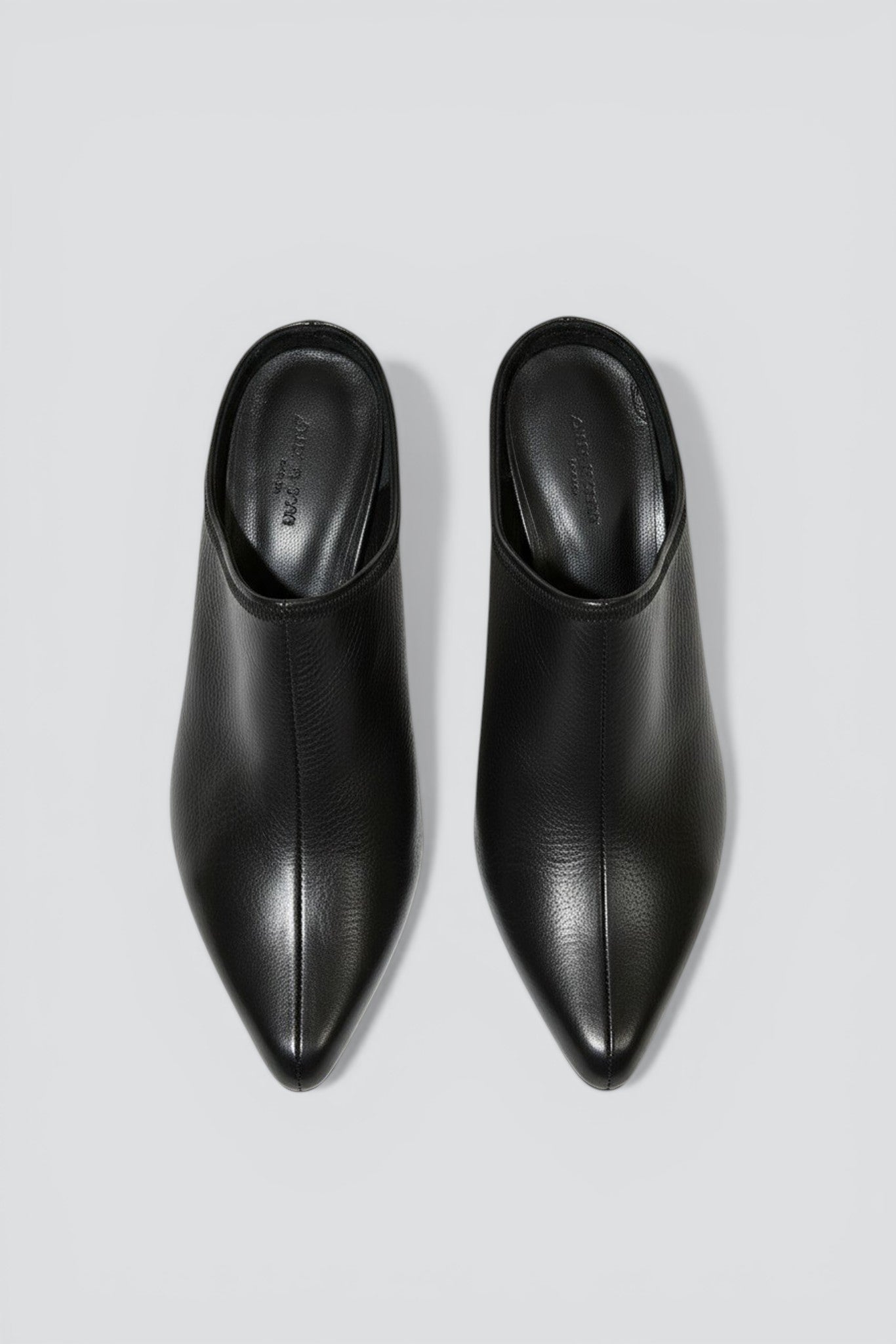 Black Pique Mule