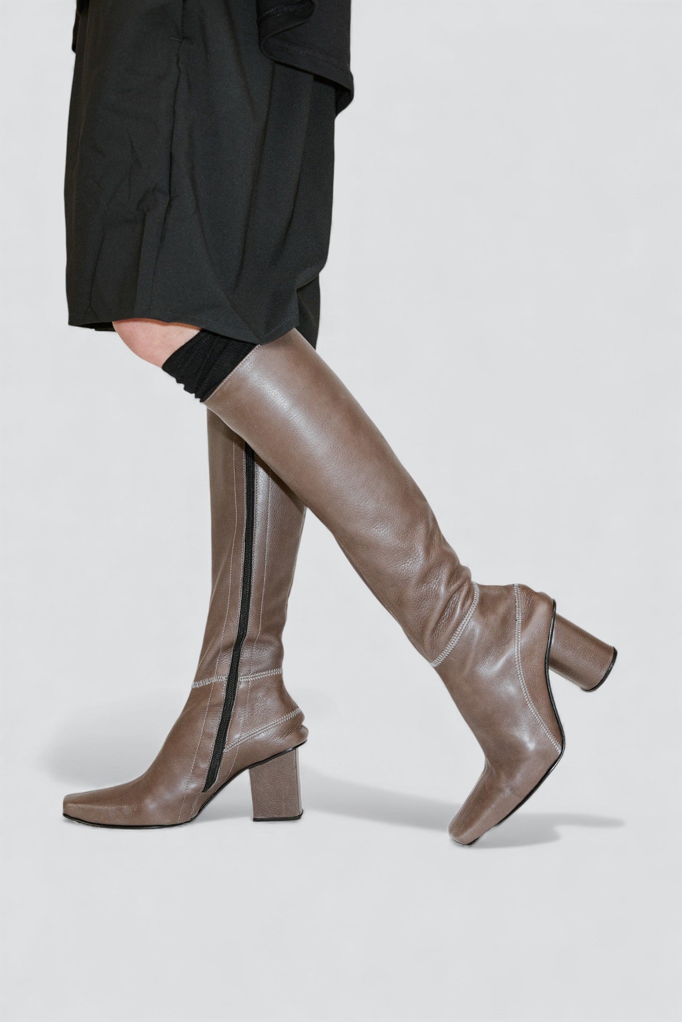 Metal Cuadrado High Boot