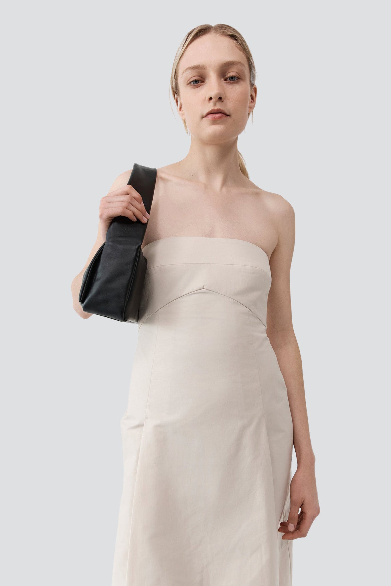 Black Soft Slim Satchel