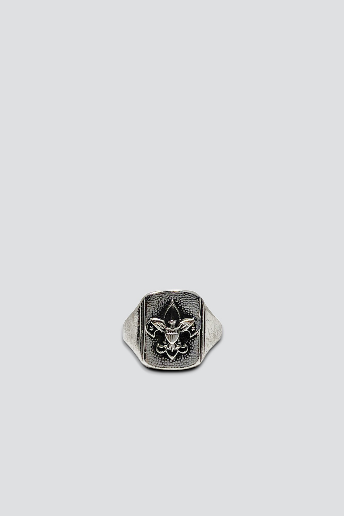 Sterling Silver Fluer Square Ring