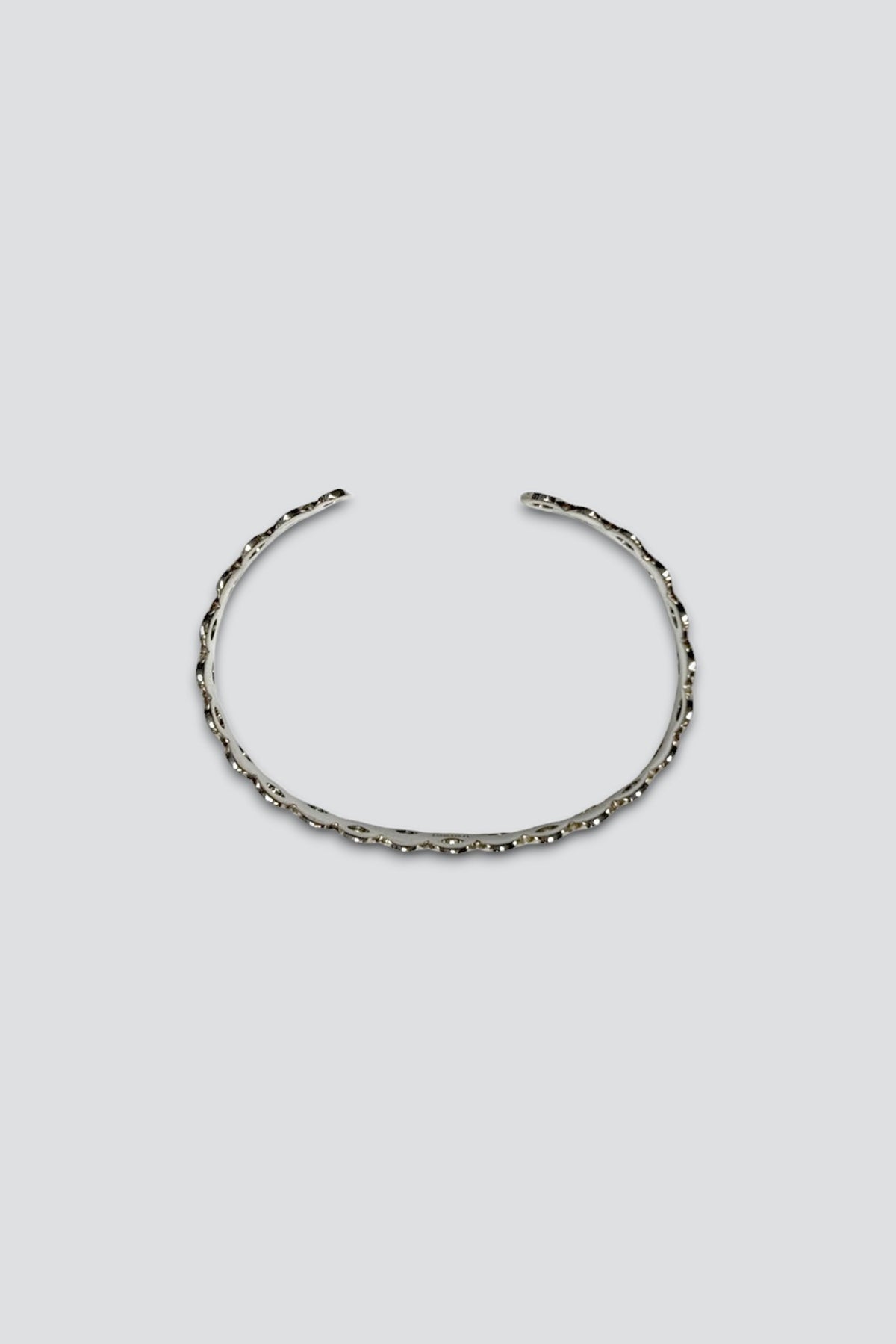 Vintage Sterling Silver Eyes Cuff Bracelet