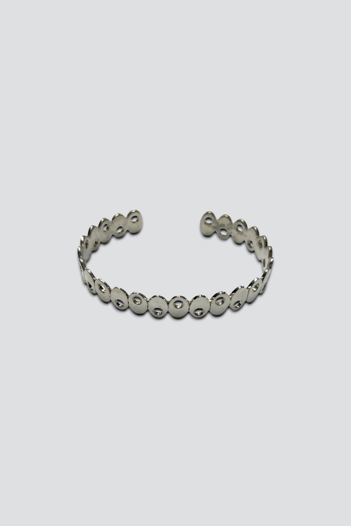Vintage Sterling Silver Eyes Cuff Bracelet